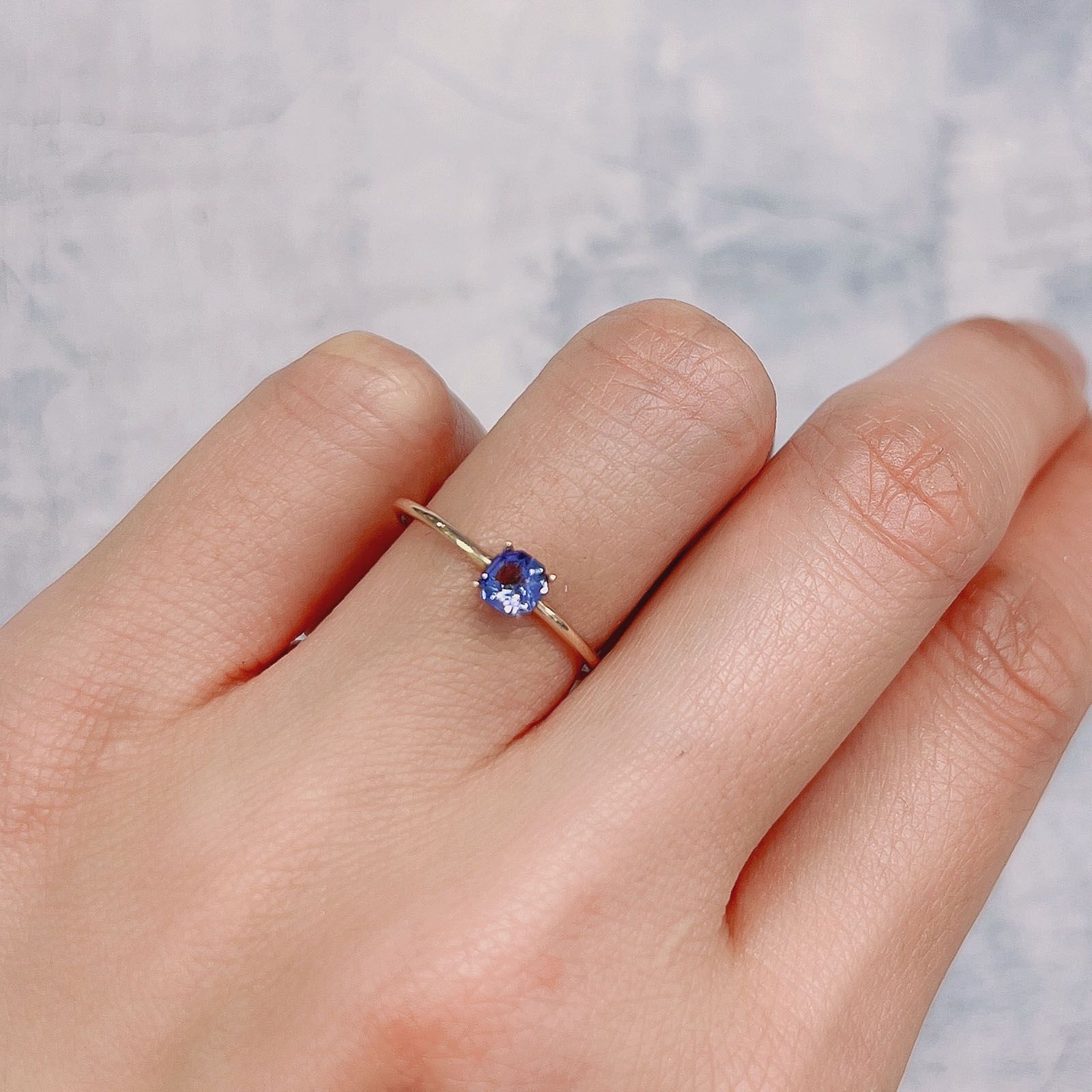 ◇オクタゴンカット◇タンザナイト(宝石名タンザナイト)タンザニア産 0.27ct 識別済[220113847]4.1x4mm前後