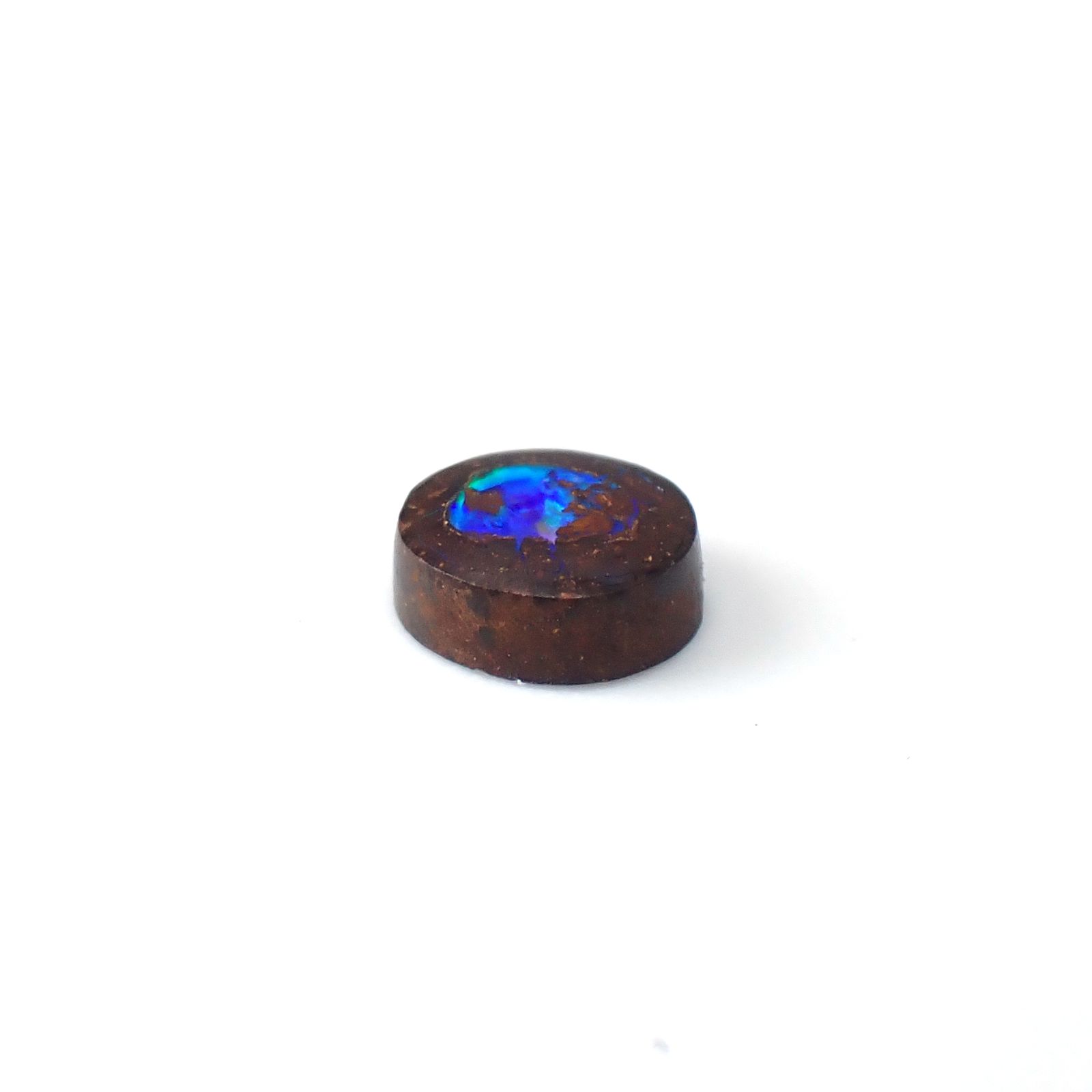 ウッドオパール オーストラリア産 0.57ct / 5.6x5.3mm前後 [251031202]