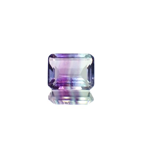 パーティカラーフローライト フルオレッセンス ブラジル産 4.01ct[230823268]10.1x7.9mm前後