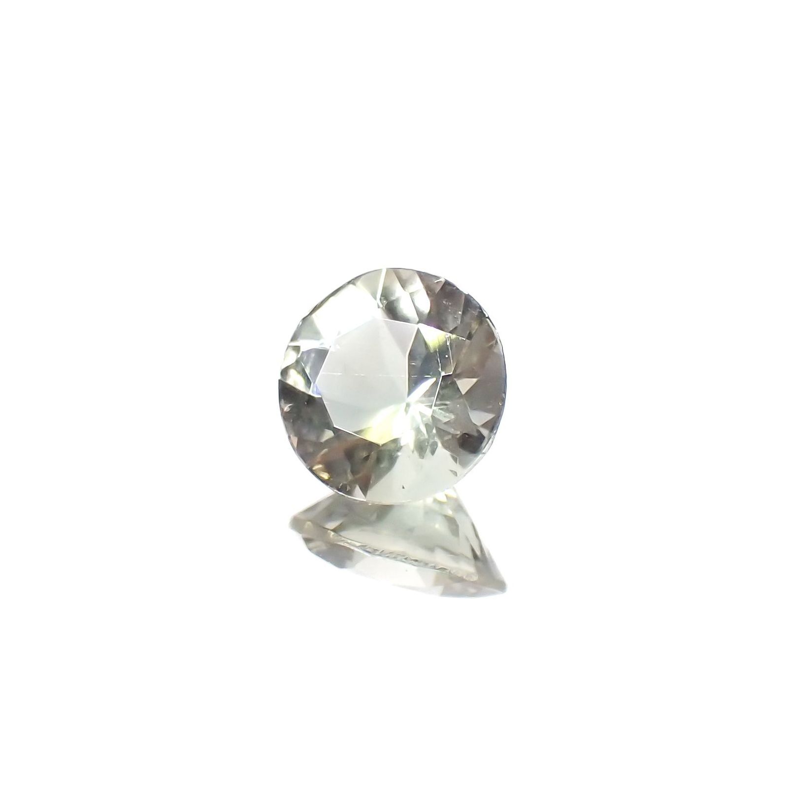 バイカラーオレゴンサンストーン アメリカ・オレゴン州産 0.62ct / 5.9x5.9mm前後 [230220681]