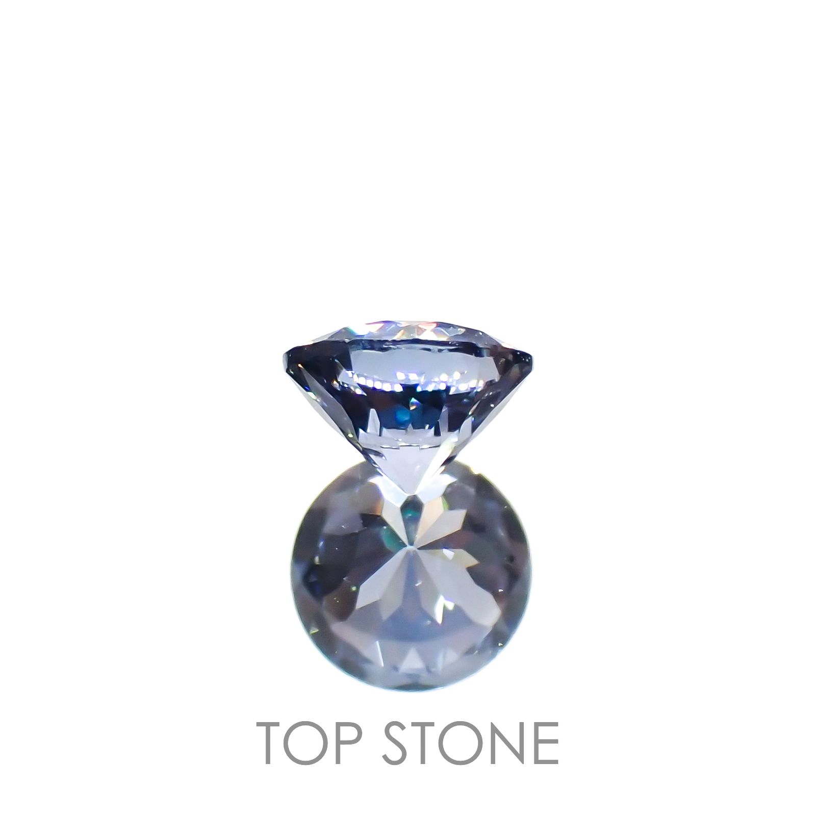 グレイッシュブルースピネル(宝石名スピネル)ビルマ/マダガスカル産 0.27ct 識別済[221219508]4x3.9mm前後