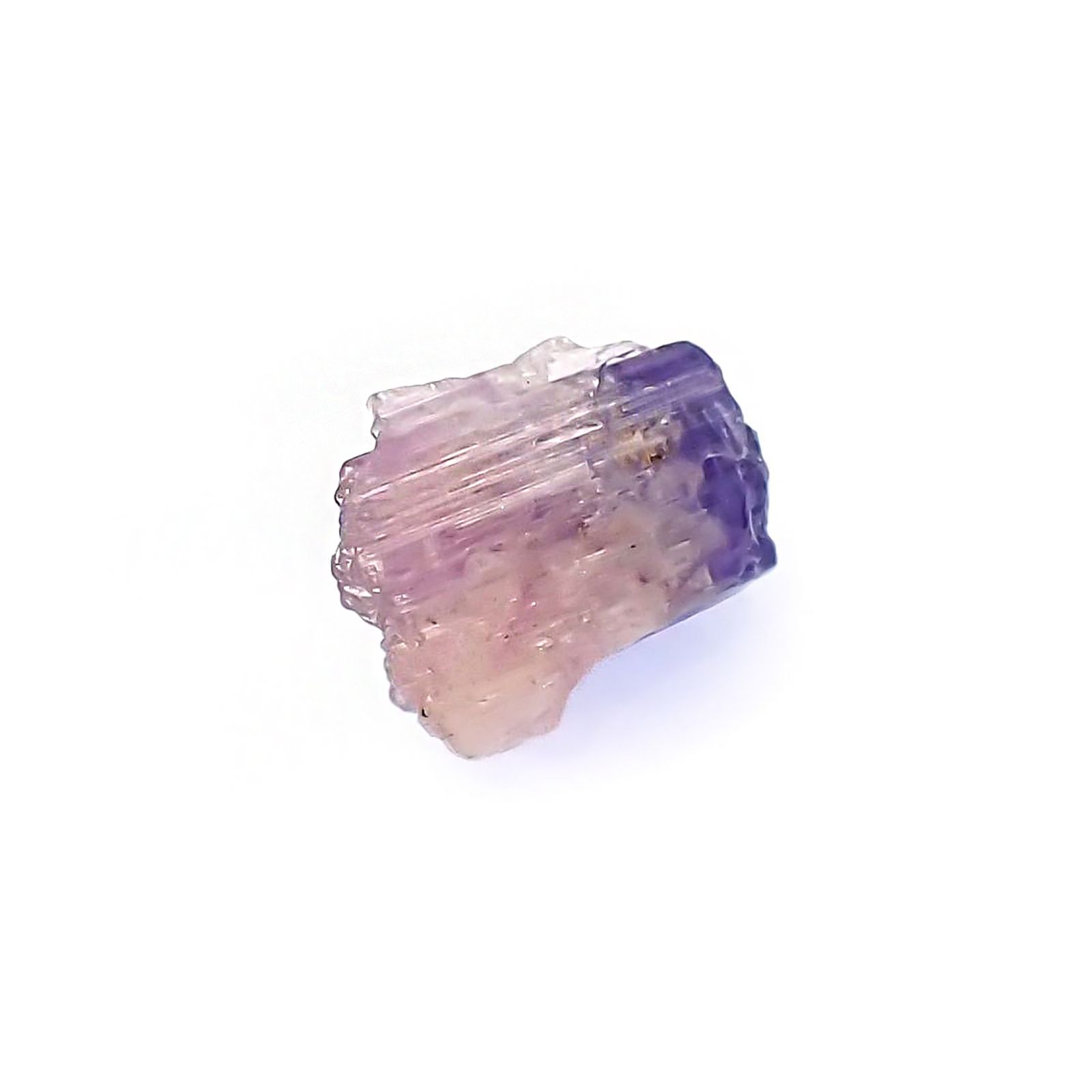 バイカラータンザナイト 原石 タンザニア産 5.87ct / 12.2x9.7mm前後 [260424990]