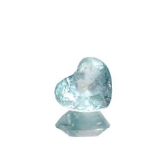 ユークレース(宝石名ブルー・ユークレース)コロンビア産 1.689ct ソ付(彩珠)[221018681]6.9x8.1mm前後