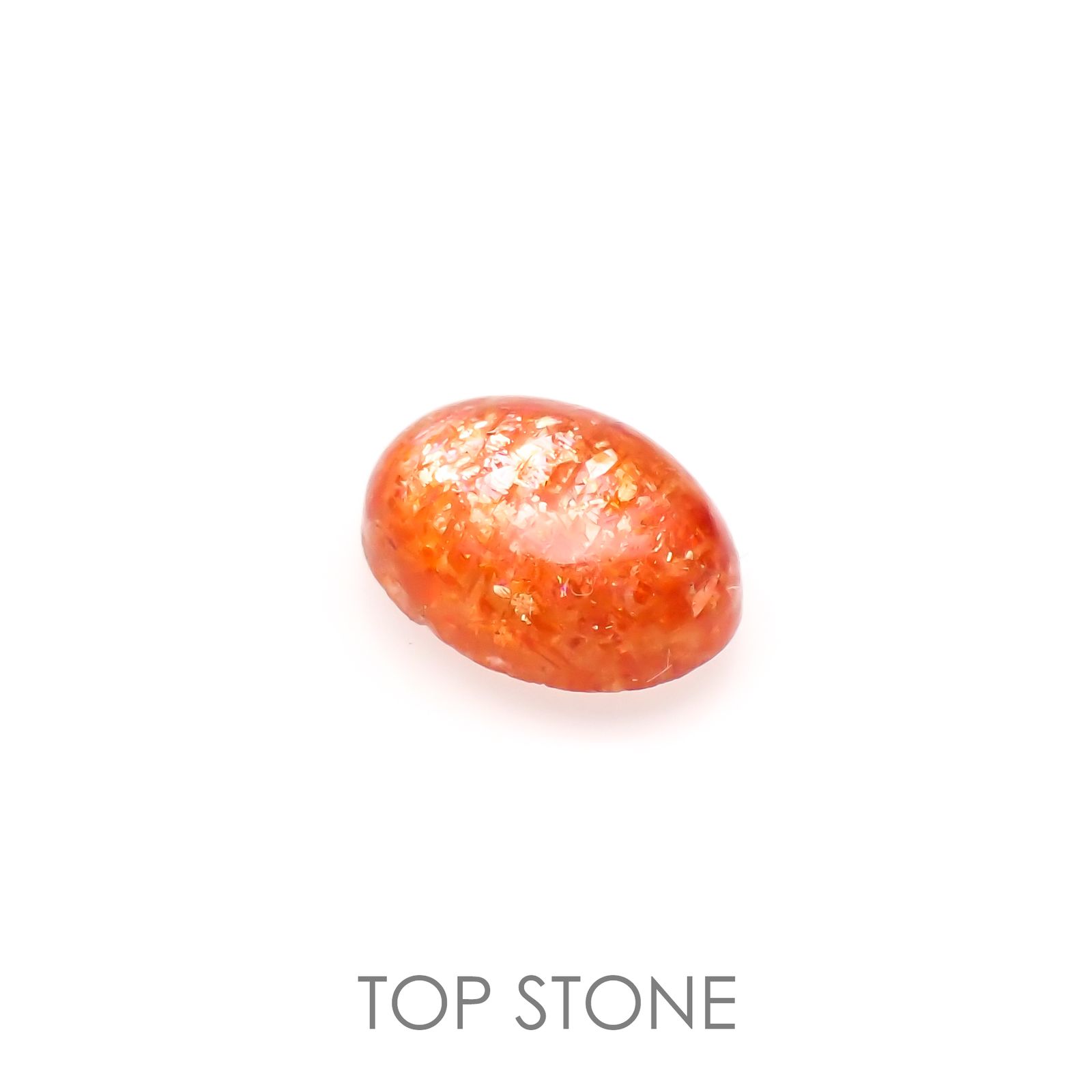 イリュージョンサンストーン(宝石名フェルドスパー) タンザニア産 1.85ct 識別済[211013345]9.1×7.1mm前後