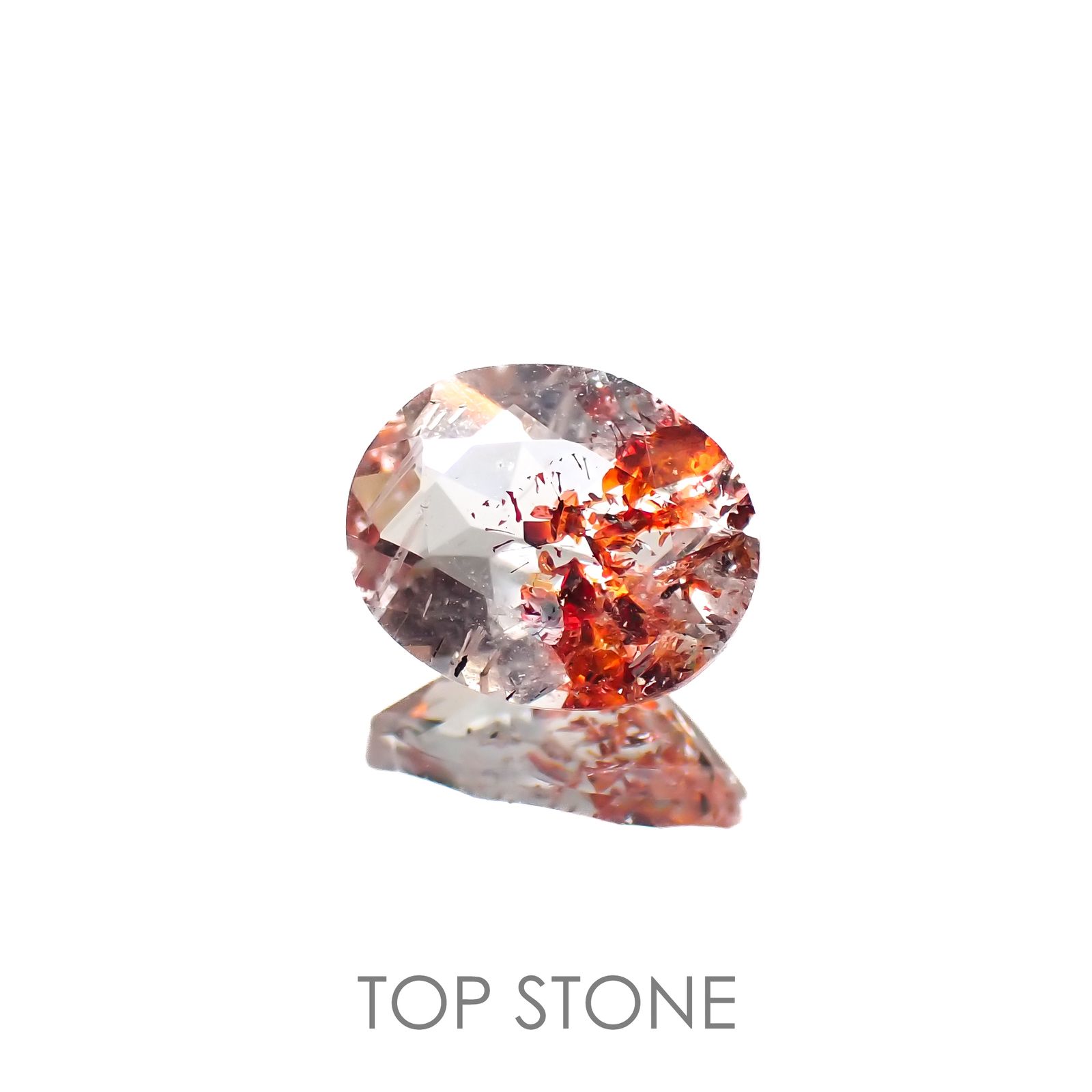 ファイヤークォーツ ナイジェリア産 1.40ct[220917574]8.6x7mm前後