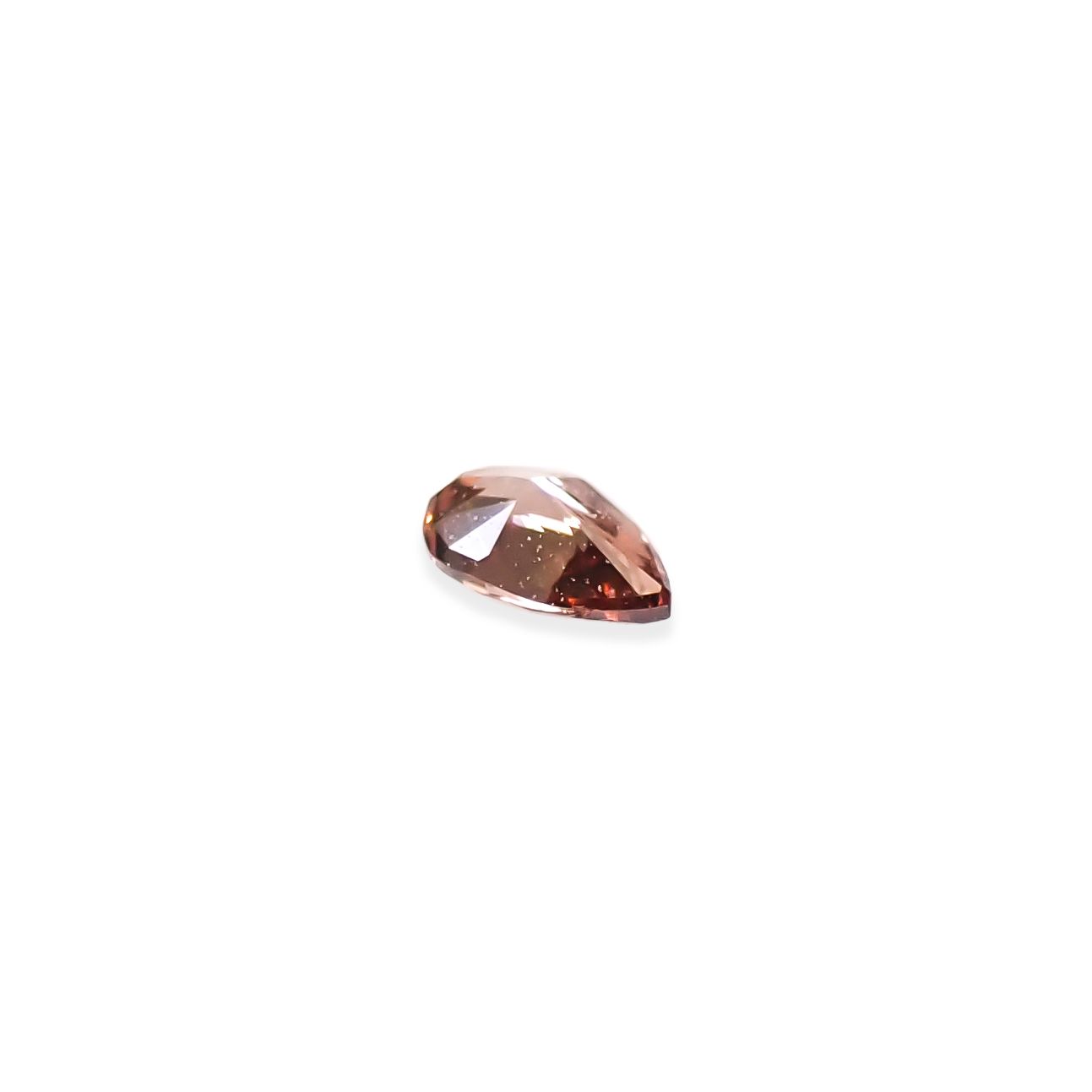 ピンクダイヤモンド(宝石名ダイアモンド VS-2/FANCY DEEP BROWNISH PINK) 0.033ct ソ付(AGT)[250129709]2.58x1.66mm前後