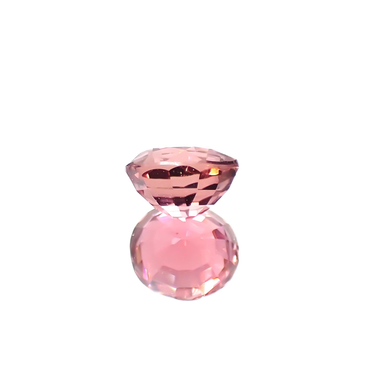 ローズピンクトルマリン(宝石名ピンク・トルマリン)ブラジル/アフリカ産 1.68ct 識別済[240929136]7.6x6.9mm前後