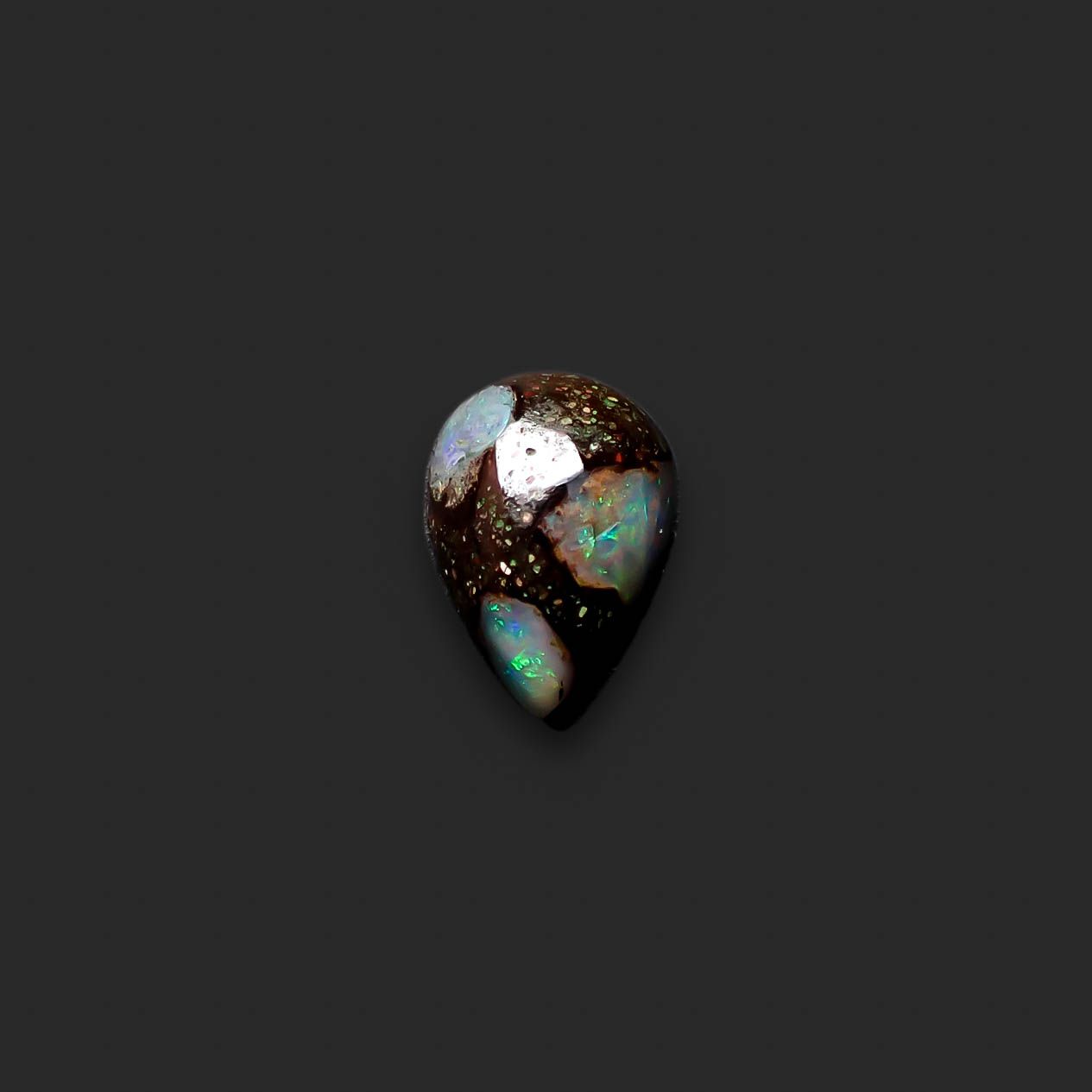 ボルダーオパール オーストラリア産 1.39ct [250330119]9.5x6.8mm前後