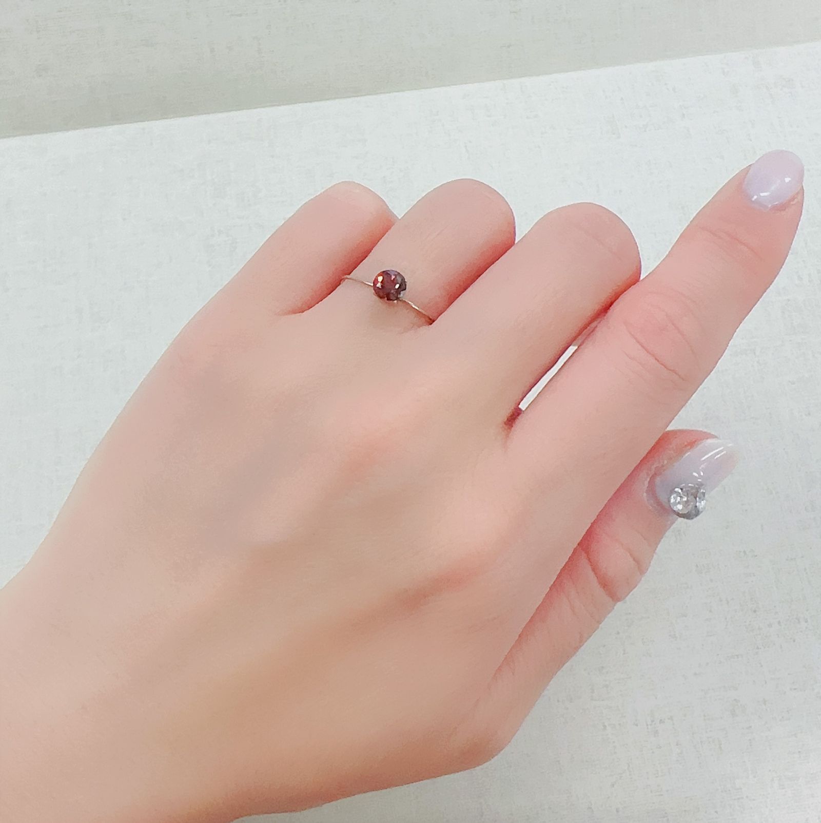 バイカラーアンデシン モンゴル産 0.50ct[230421488]4.9x4.9mm前後