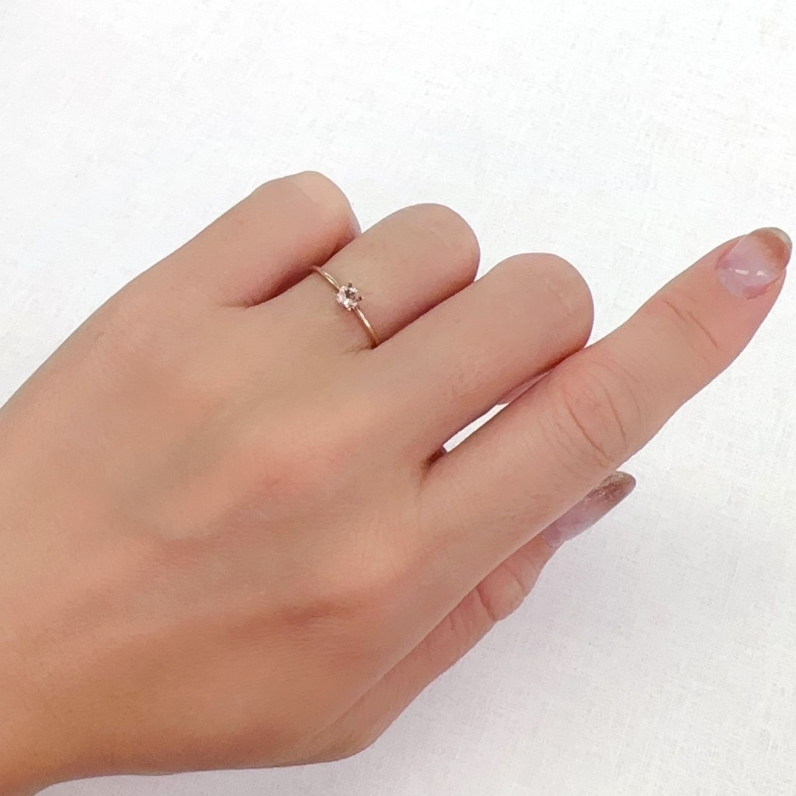 インペリアルトパーズ ブラジル産 0.18ct[230923509]3.5x3.5mm前後