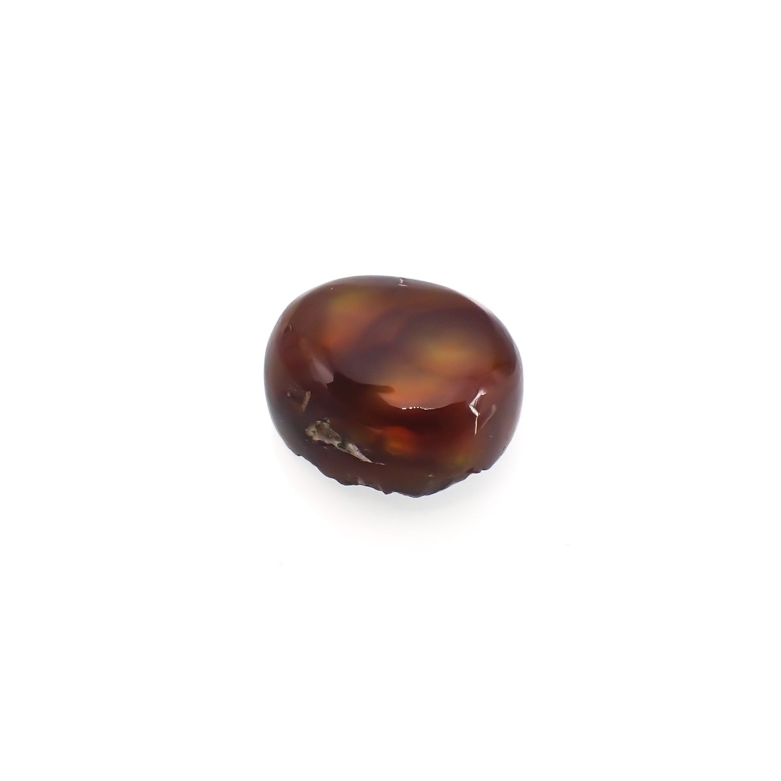 ◇フリーフォーム◇ファイヤーアゲート メキシコ産 4.40ct[220917767]10.9x9.3mm前後