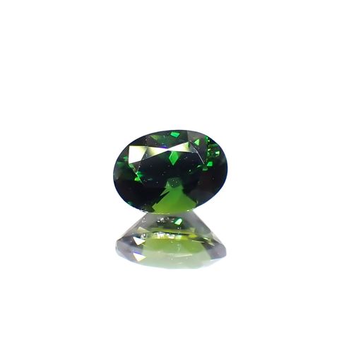 クロムトルマリン(宝石名クロム・トルマリン)タンザニア産 0.39ct 識別済[231023996]5.5x3.9mm前後