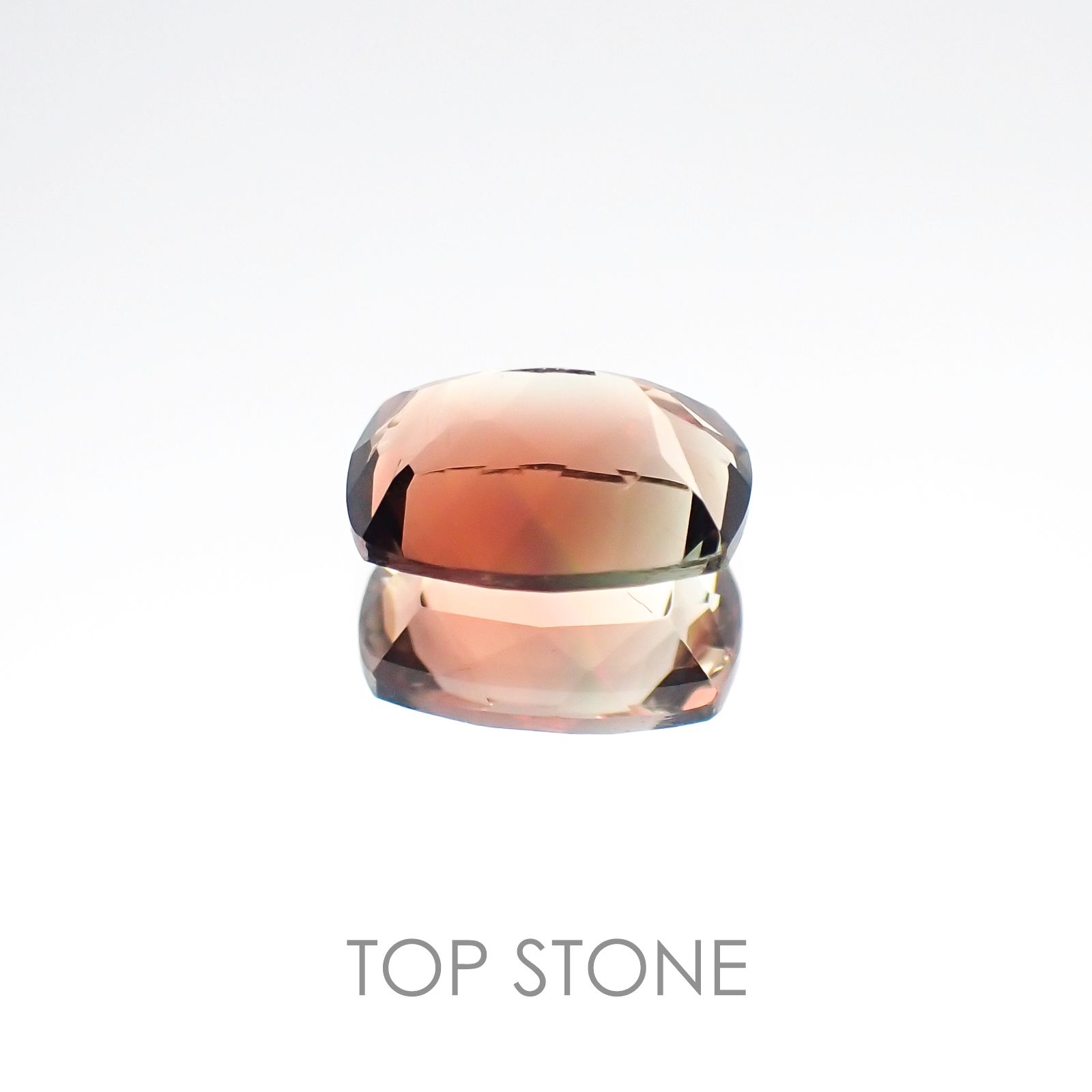 バイカラーオレゴンサンストーン アメリカ産 ルース 1.21ct[20106331]7.9×5.9mm前後
