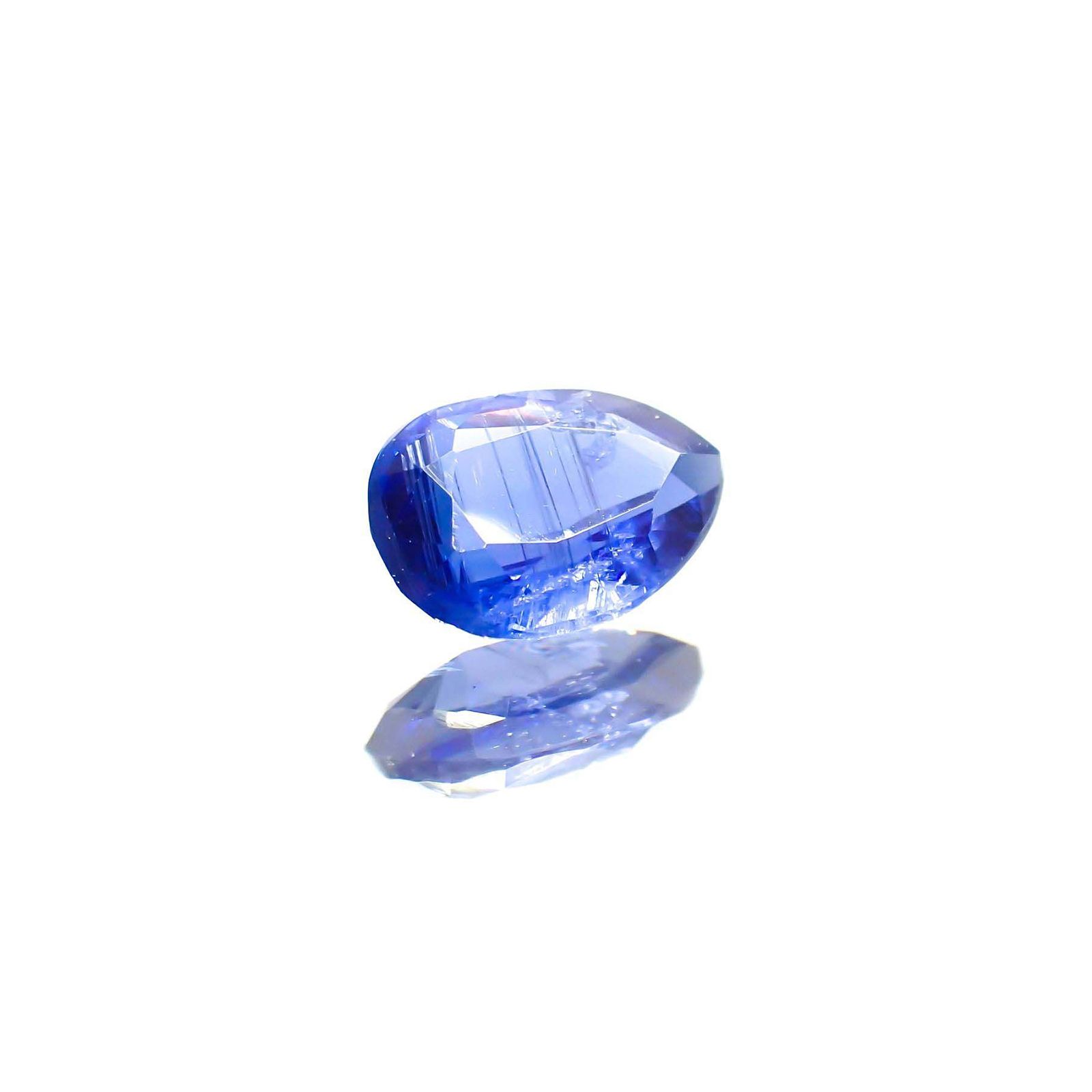 カイヤナイト(宝石名カイヤナイト)ネパール産 識別済 0.77ct / 7.1x5mm前後 [230622474]