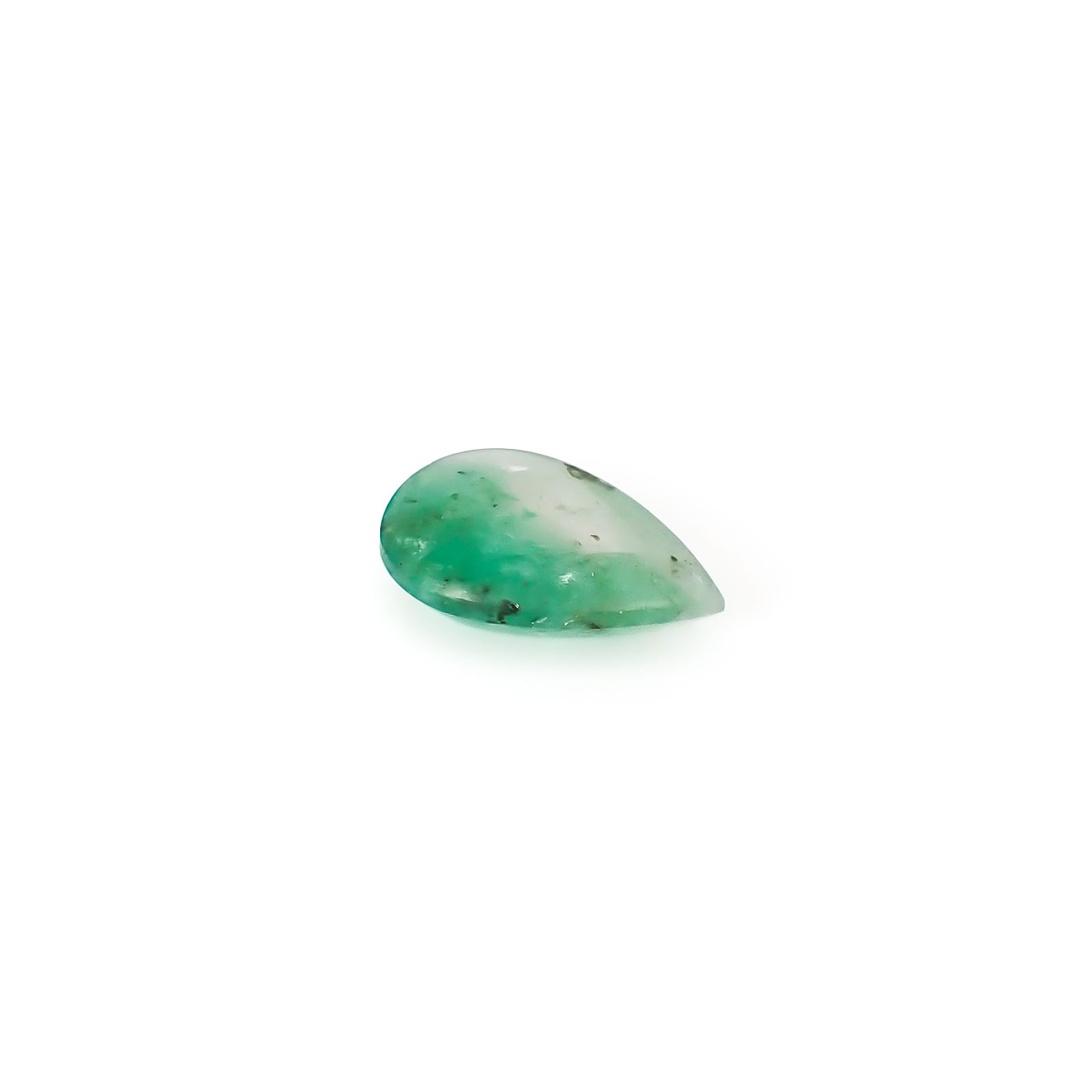 エメラルドインクォーツ ブラジル産 7.43ct / 18.4x12.2mm前後 [260432029]
