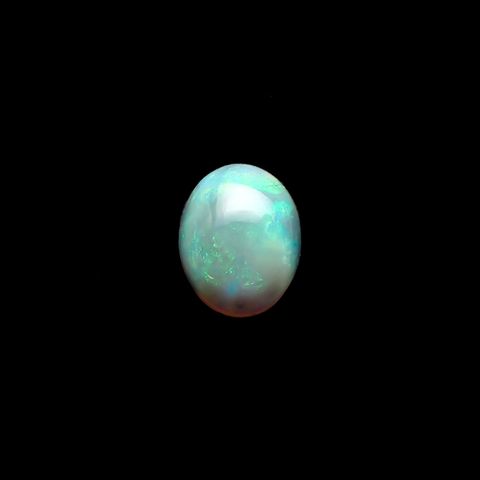 ブラックオパール(宝石名ブラック・オパール)オーストラリア産 1.277ct ソ付(彩珠)[231023699]8.9x7.1mm前後