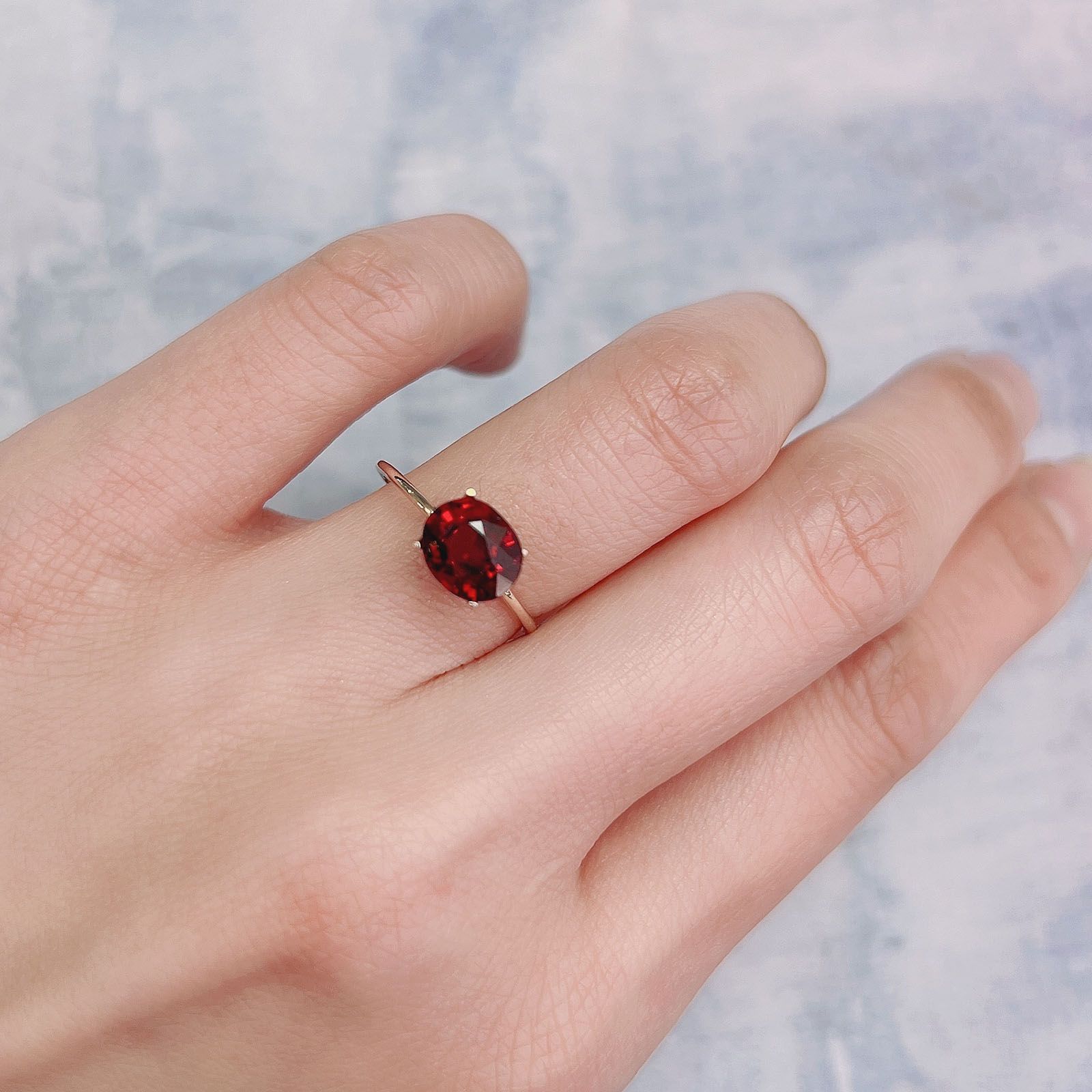 スペサルティン アルマンディン ガーネット(宝石名スペサルティン アルマンディン・ガーネット)ブラジル産 2.15ct 識別済[220113840]7.9x6.6mm前後