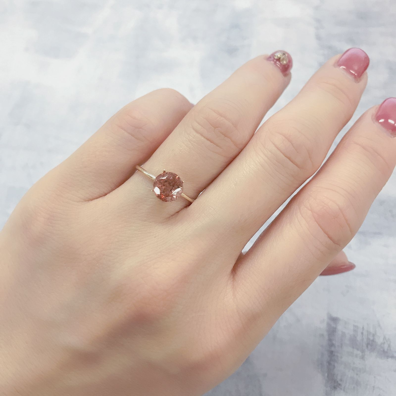 ファイヤークォーツ ナイジェリア産 1.21ct[220114751]7.1x7.1mm前後