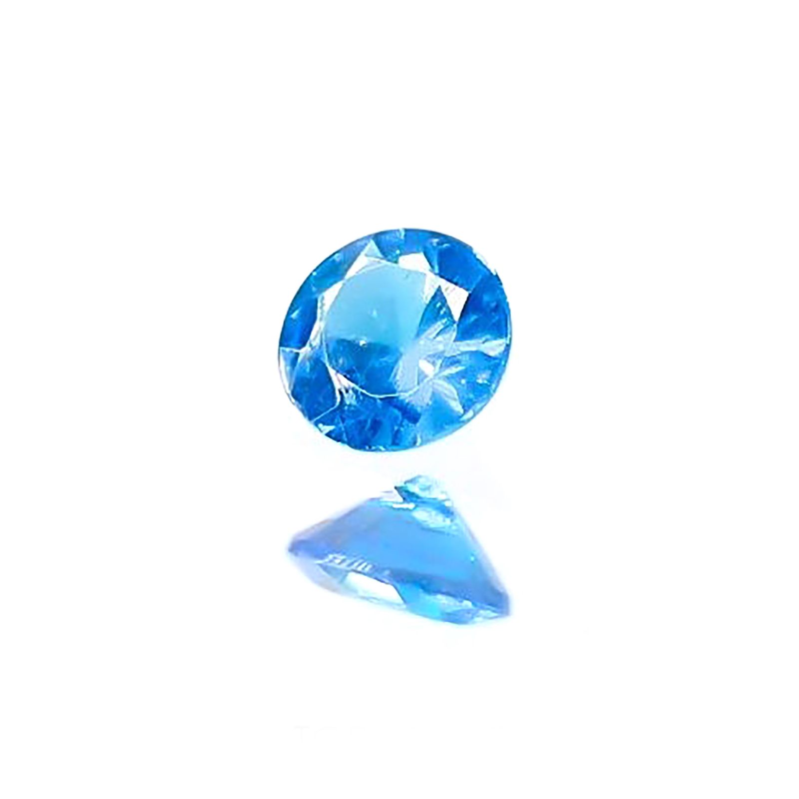 ネオンブルーアパタイト(宝石名アパタイト) ブラジル産 識別済 0.093ct / 2.8x2.8mm前後 [211012574]