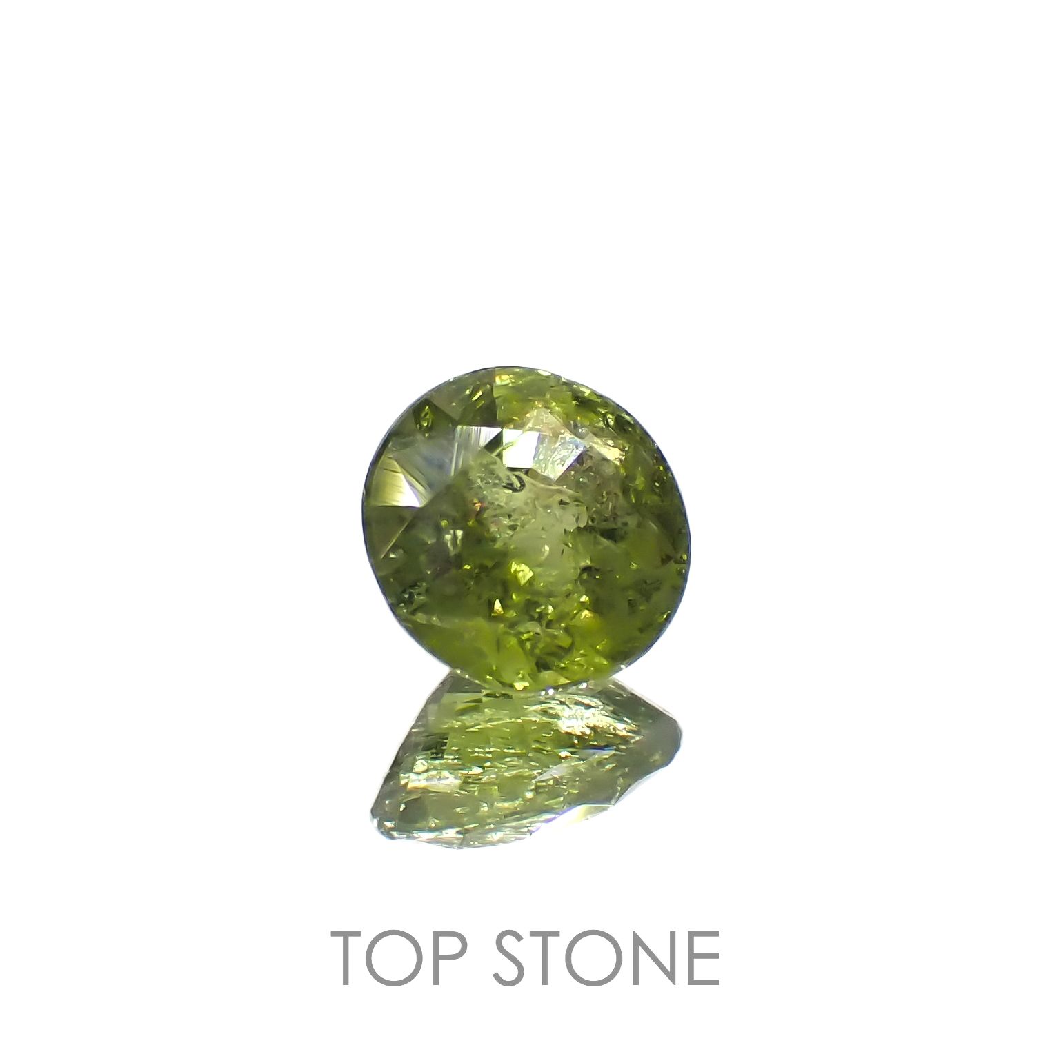 イリデッセンスクロムトルマリン(宝石名トルマリン)ケニア産 0.46ct 識別済[221119099]5x5mm前後