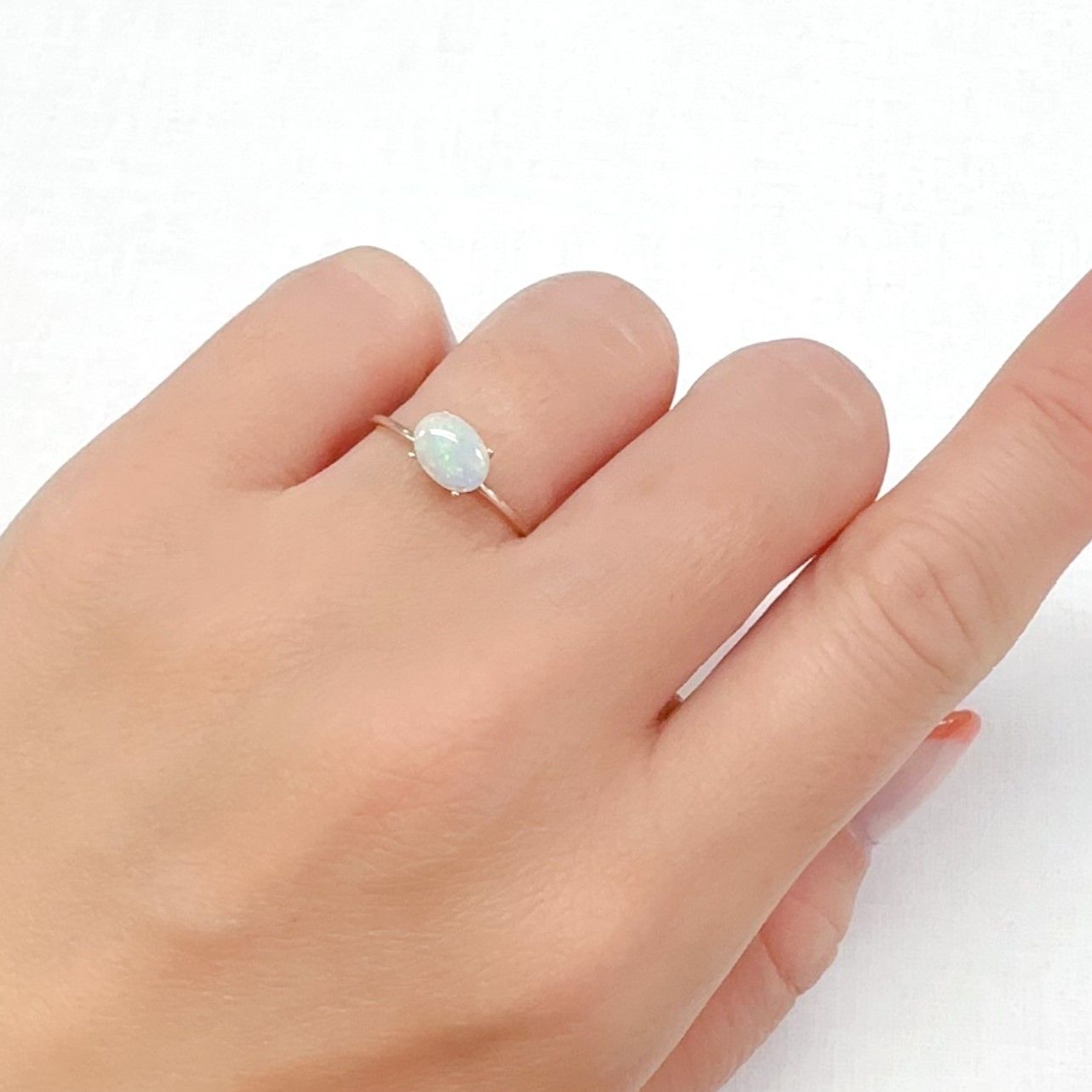 オパール オーストラリア産 0.44ct[240427330]7x5.1mm前後
