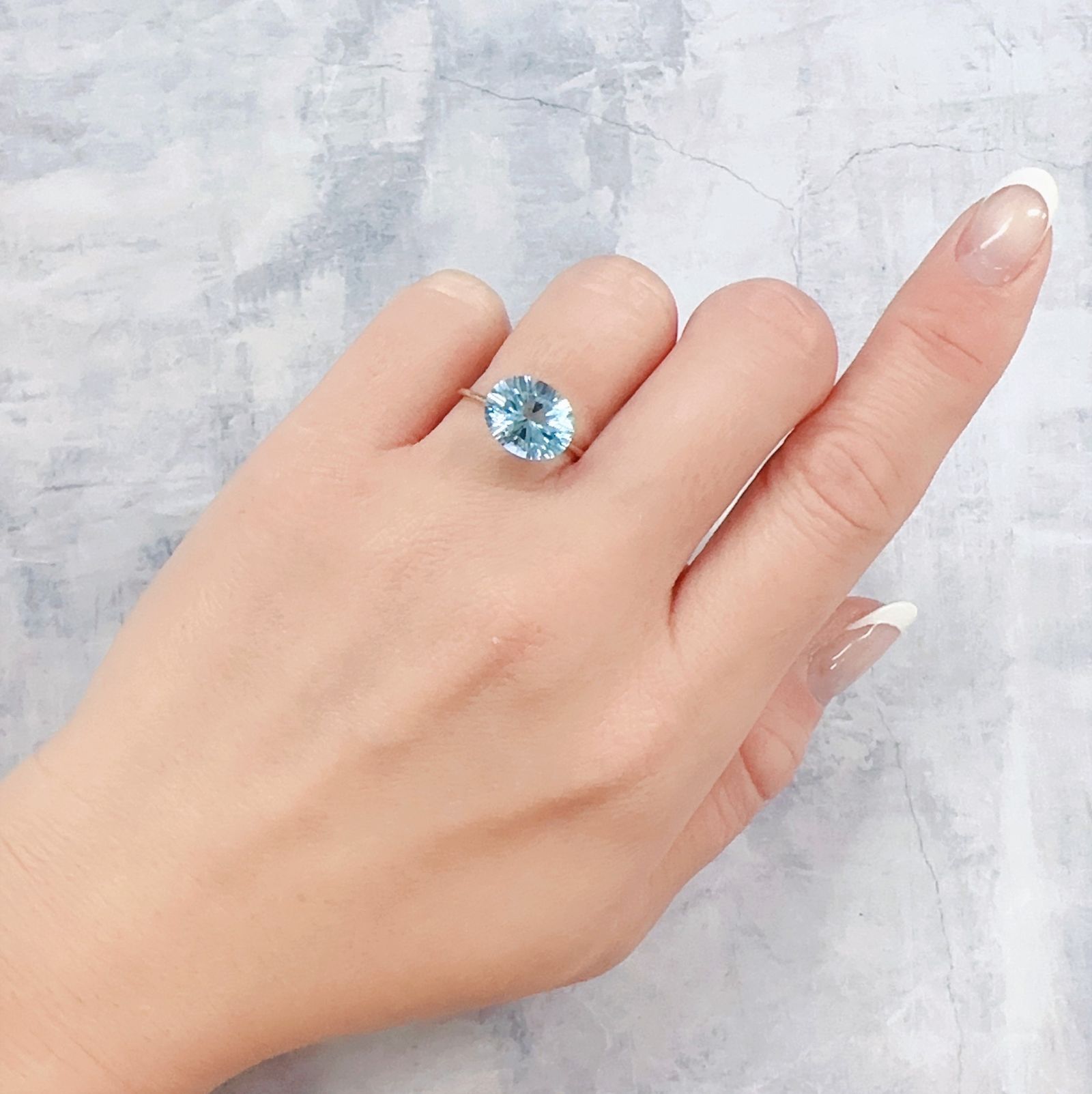 ブルートパーズ ブラジル産 4.50ct[221219353]10.9x9mm前後