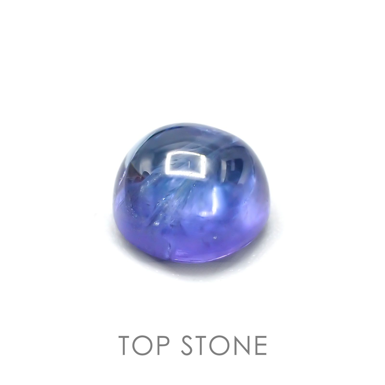 バイカラータンザナイト(ゾイサイト) 非加熱 タンザニア産 ルース 1.89ct[21038540]7.1×7.1mm前後