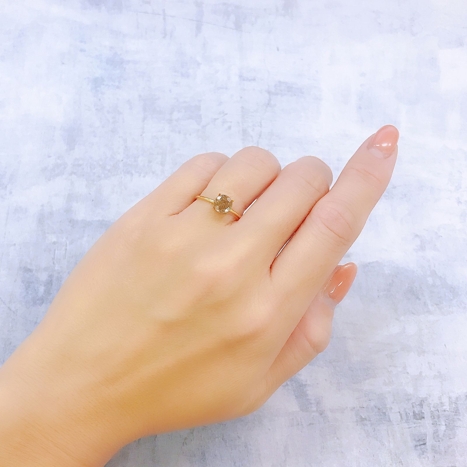 アベンチュリンアクアマリン ナイジェリア産 0.89ct[220917715]6x6mm前後