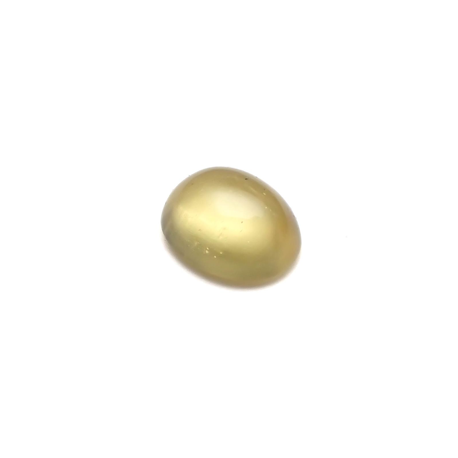 イエローベリルキャッツアイ(宝石名イエロー・ベリル・キャッツアイ)ブラジル産 2.84ct 識別済[240125878]10.1x8.1mm前後