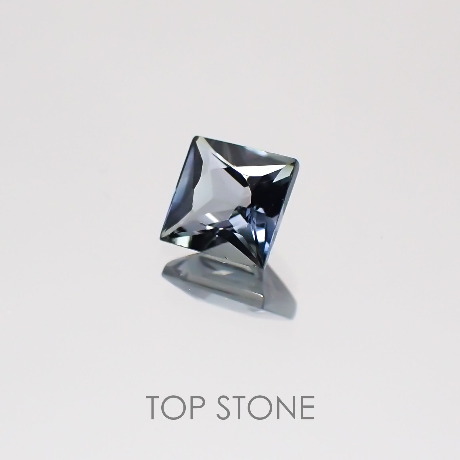 ◇プリンセスカット◇バイカラートルマリン ブラジル産 ルース 0.3ct[20129002]3.8×3.8mm前後