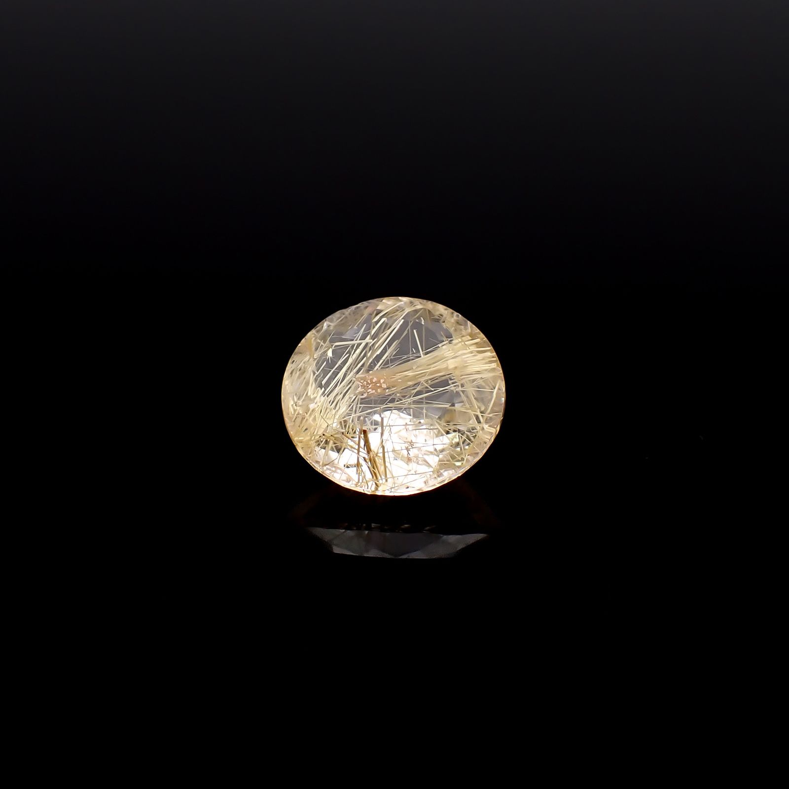 ルチルクォーツ ブラジル産 3.58ct / 10.6x10.7mm前後 [260732407]
