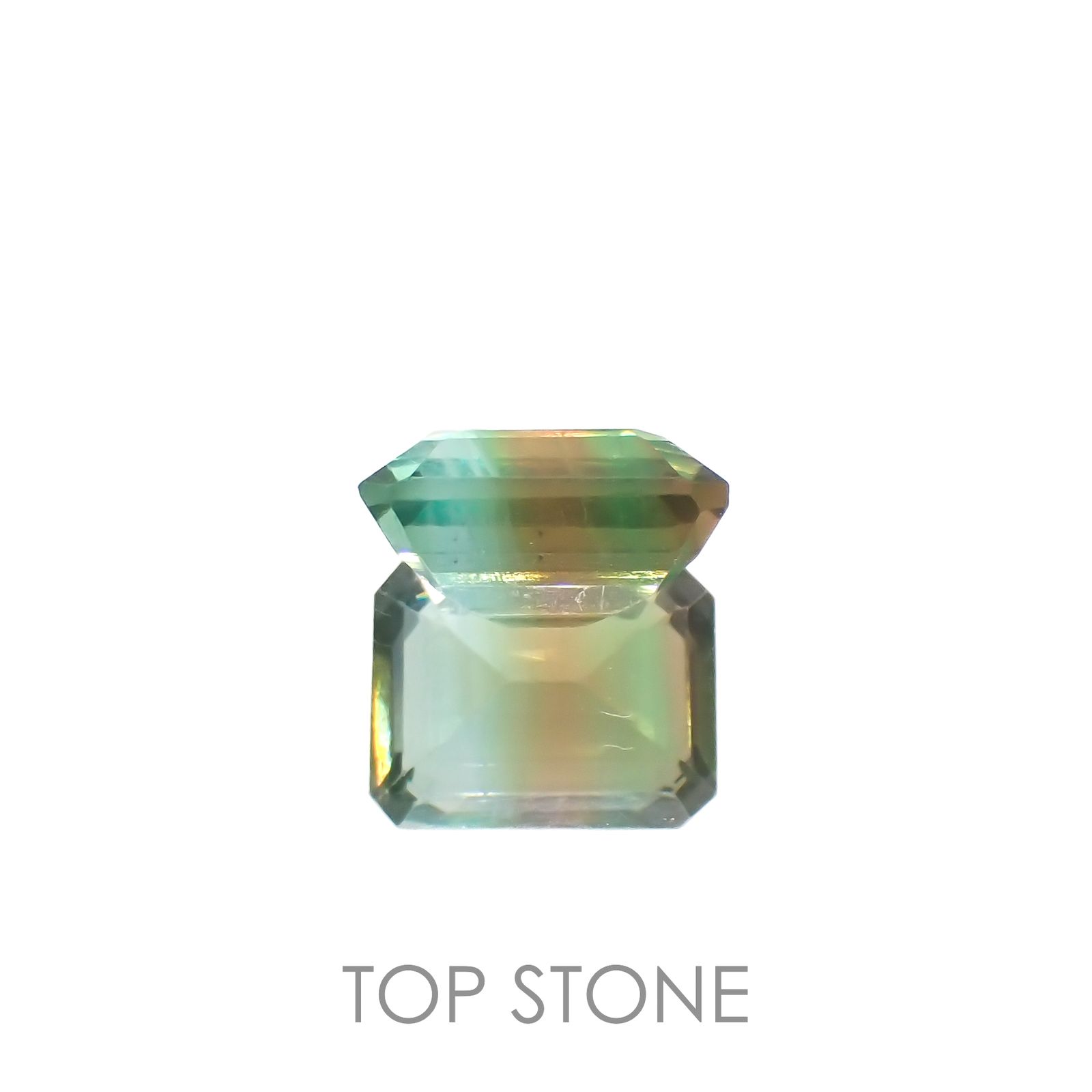 バイカラーフローライト ブラジル産 3.84ct[221119123]10x7.8mm前後