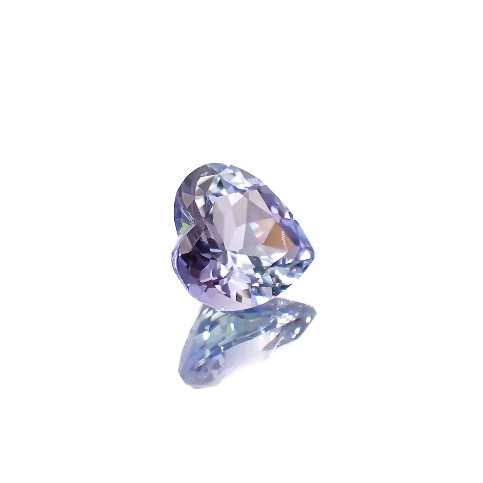 バイカラータンザナイト(宝石名タンザナイト)タンザニア産 1.18ct 識別済[230220617]6.9x6.9mm前後