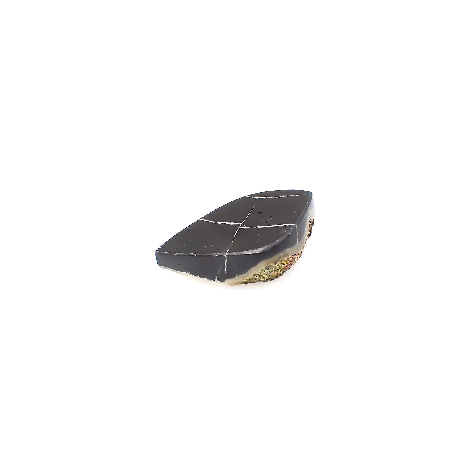 ◇フリーフォーム◇レインボーパイライト 原石 ロシア産 15.73ct[240326430]22.7x14.6mm前後