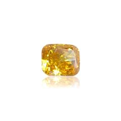 イエローダイヤモンド SI-2 / FANCY DEEP ORANGE YELLOW(宝石名ダイアモンド) 0.135ct ソ付(CGL)[220115146]3.24x2.72mm前後