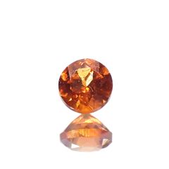 オレンジロードクロサイト 南アフリカ産 0.13ct[230321029]2.8x2.7mm前後