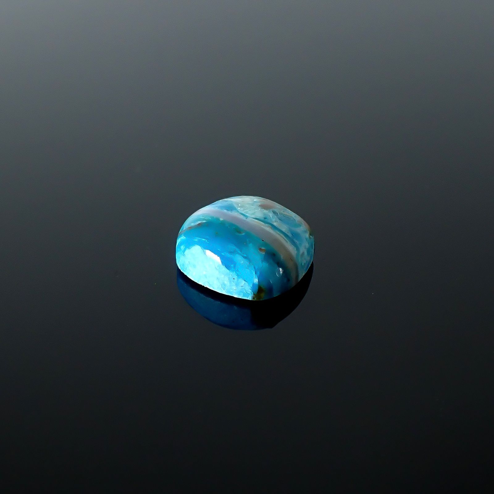 ブルーオパール ペルー産 4.41ct [250730731]11.4x11.2mm前後