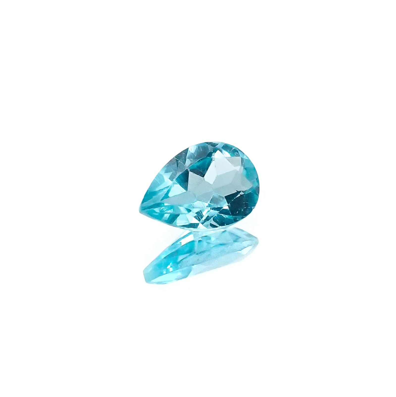 <ランダムセレクト1個販売> アパタイト ペアシェイプカット ブラジル産 0.35ct前後 / 6x4mm前後 [20074213-PAC]