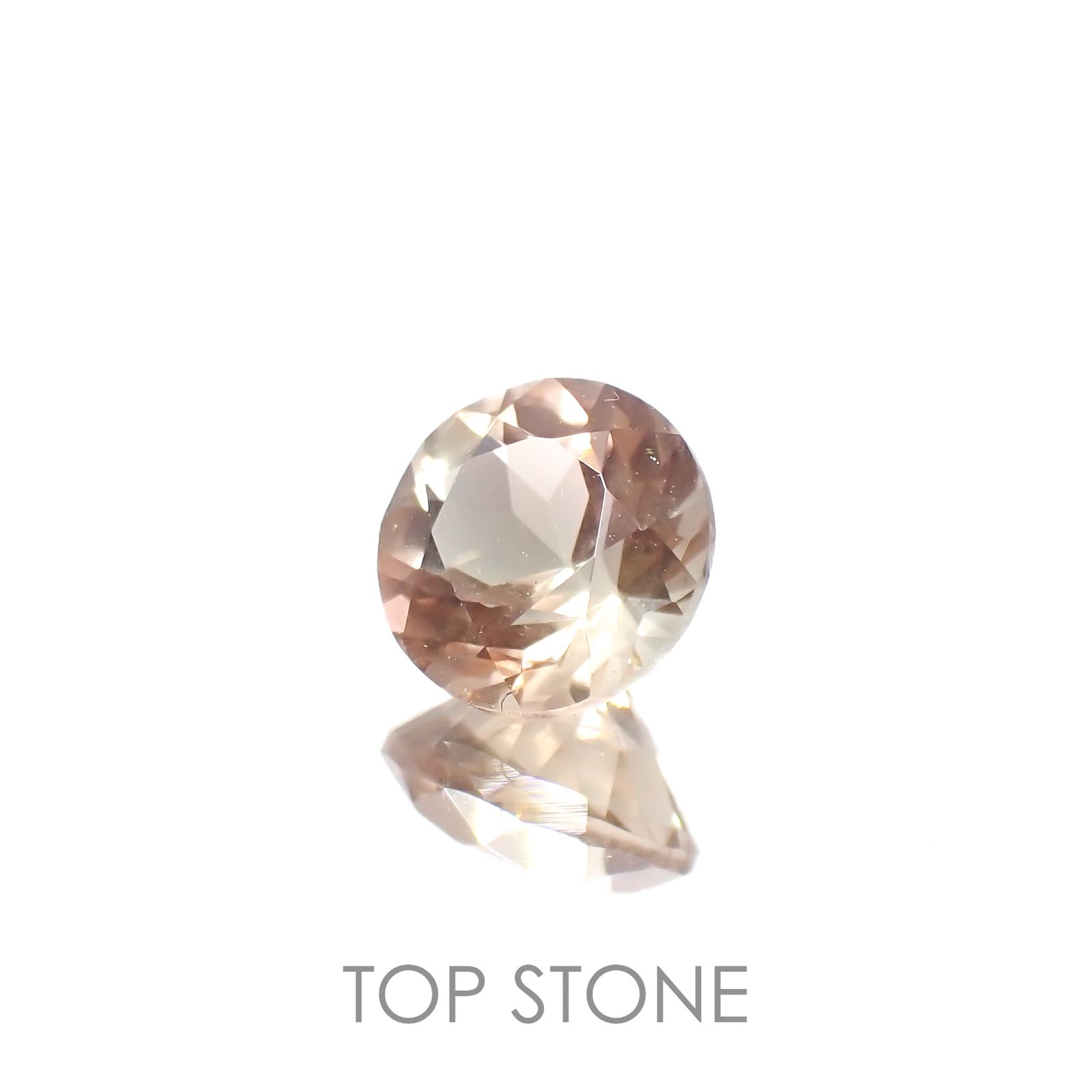 バイカラーオレゴンサンストーン アメリカ・オレゴン州産 0.79ct[230220677]6x6mm前後