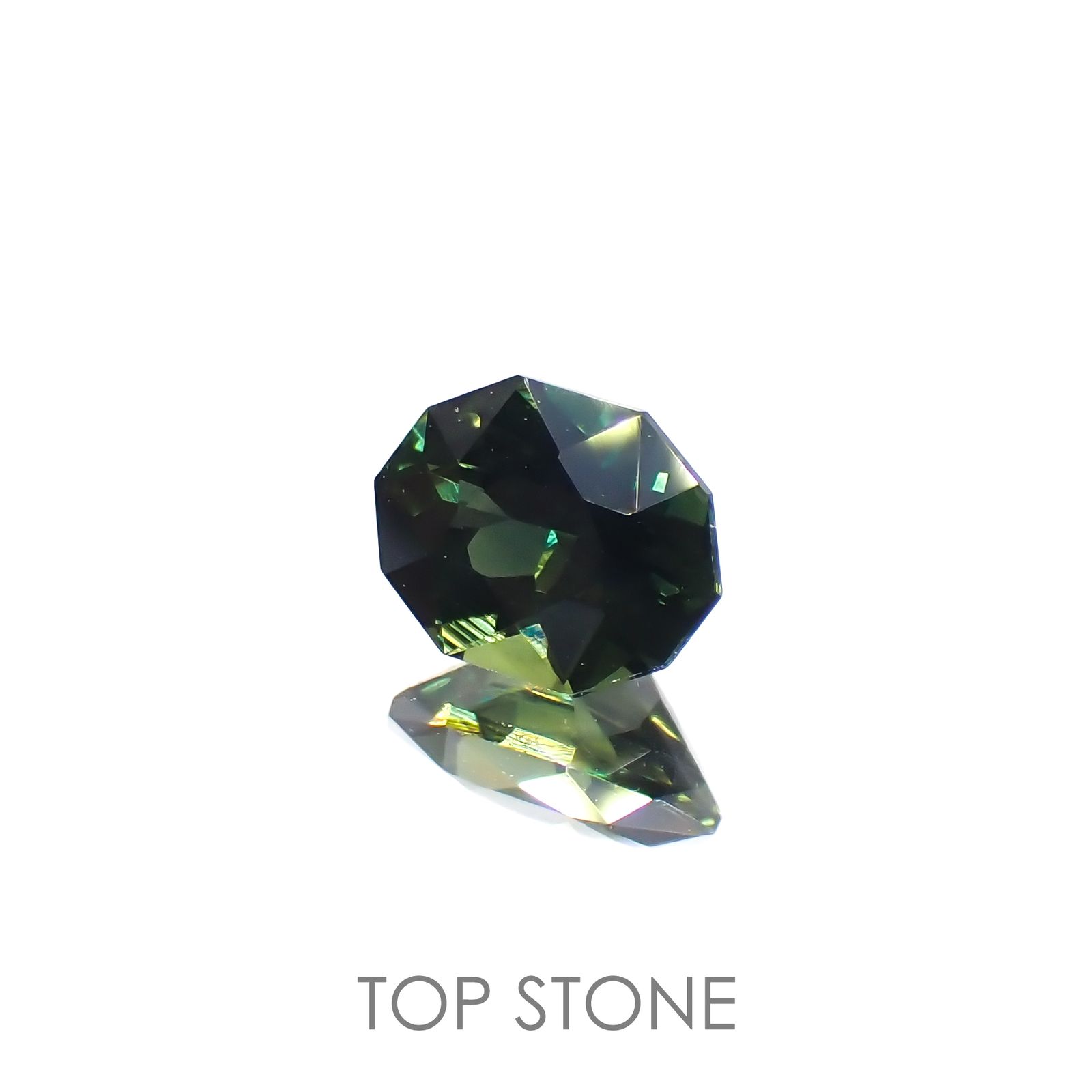 ◇カスタムカット◇バイカラーサファイア オーストラリア産 0.87ct[221018359]6.6x4.9mm前後