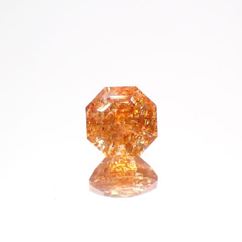 ◇オクタゴンカット◇イリュージョンサンストーン タンザニア産 0.47ct[230320957]5x4.8mm前後