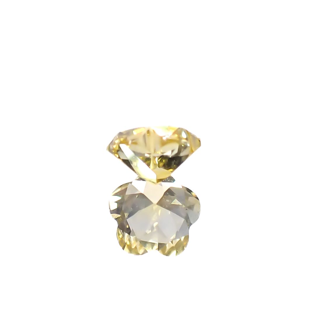 ◇カスタム・フラワーカット◇ファンシーカラーサファイア スリランカ/マダガスカル産 0.35ct[240929073]4.2x4.3mm前後