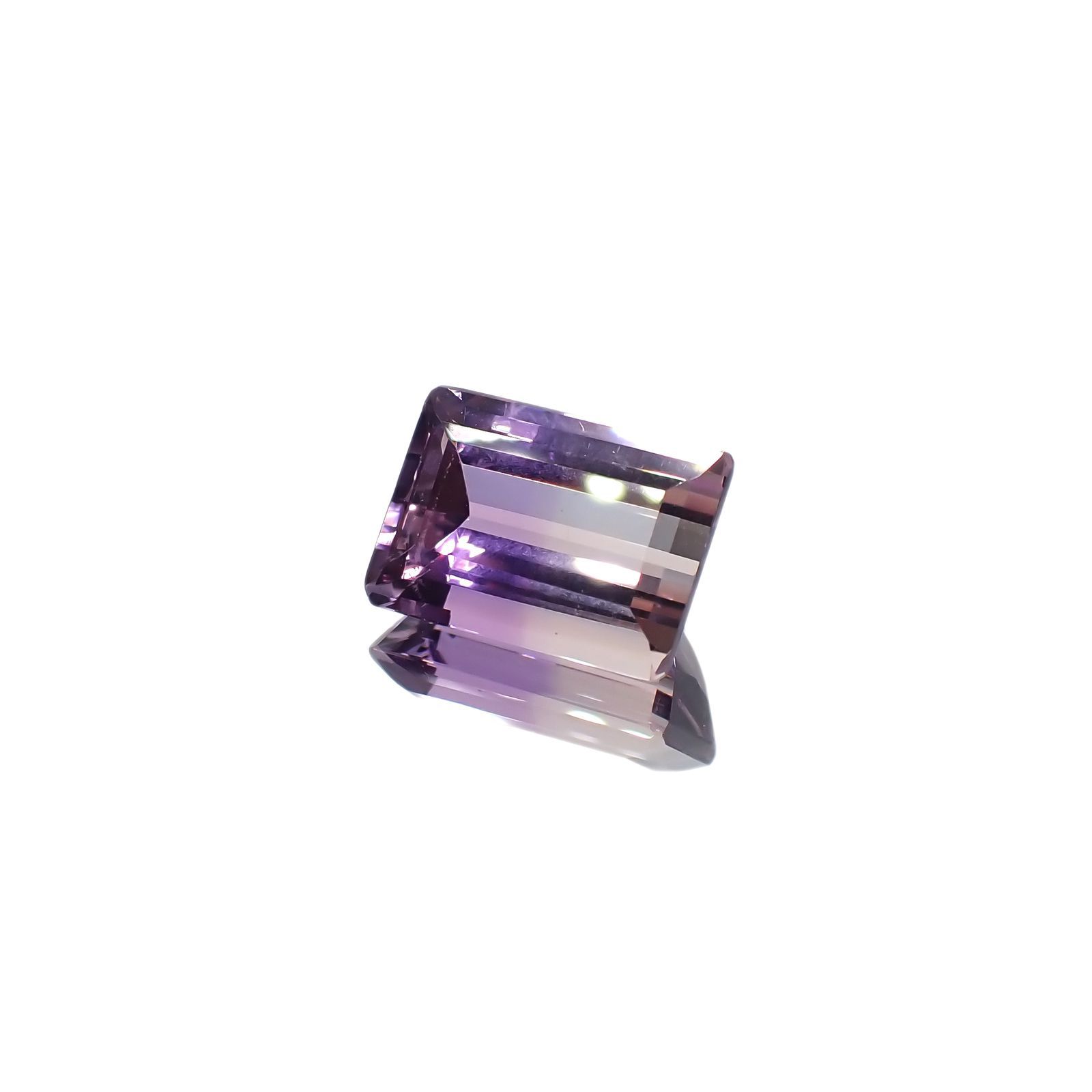 アワーグラスアメジスト(宝石名バイカラー・クォーツ)モロッコ産 5.01ct 識別済[220917635]12.2x8.9mm前後