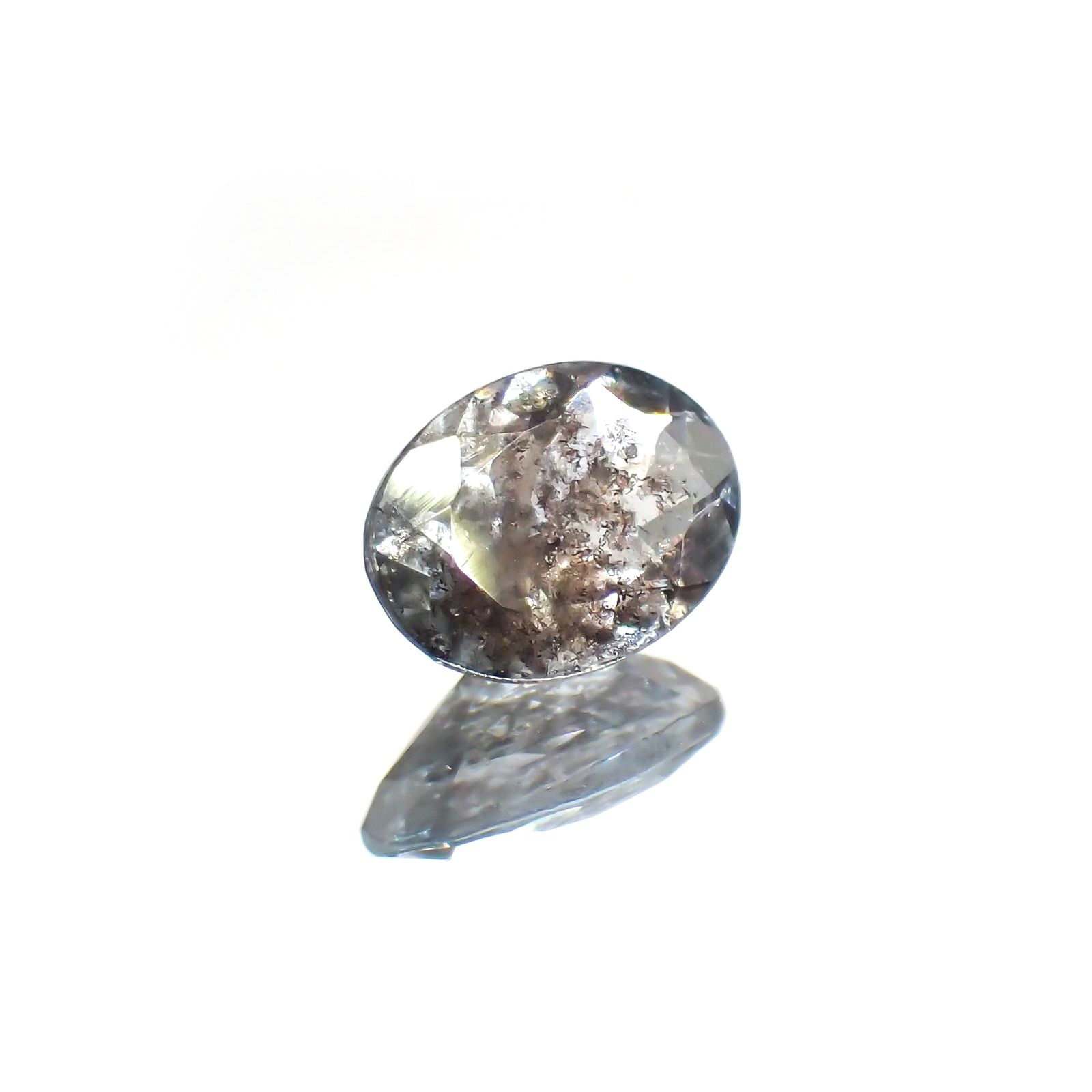 アベンチュリンアクアマリン ナイジェリア産 0.69ct / 7x5.1mm前後 [260114436]