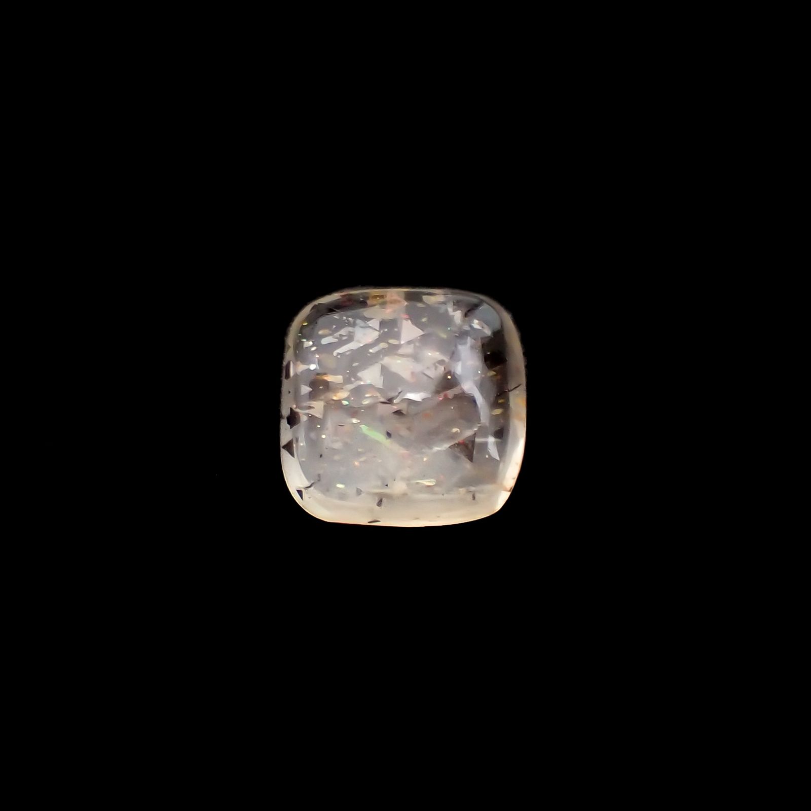 レインボーラティスサンストーン オーストラリア産 1.26ct[230722902]7.1x7mm前後
