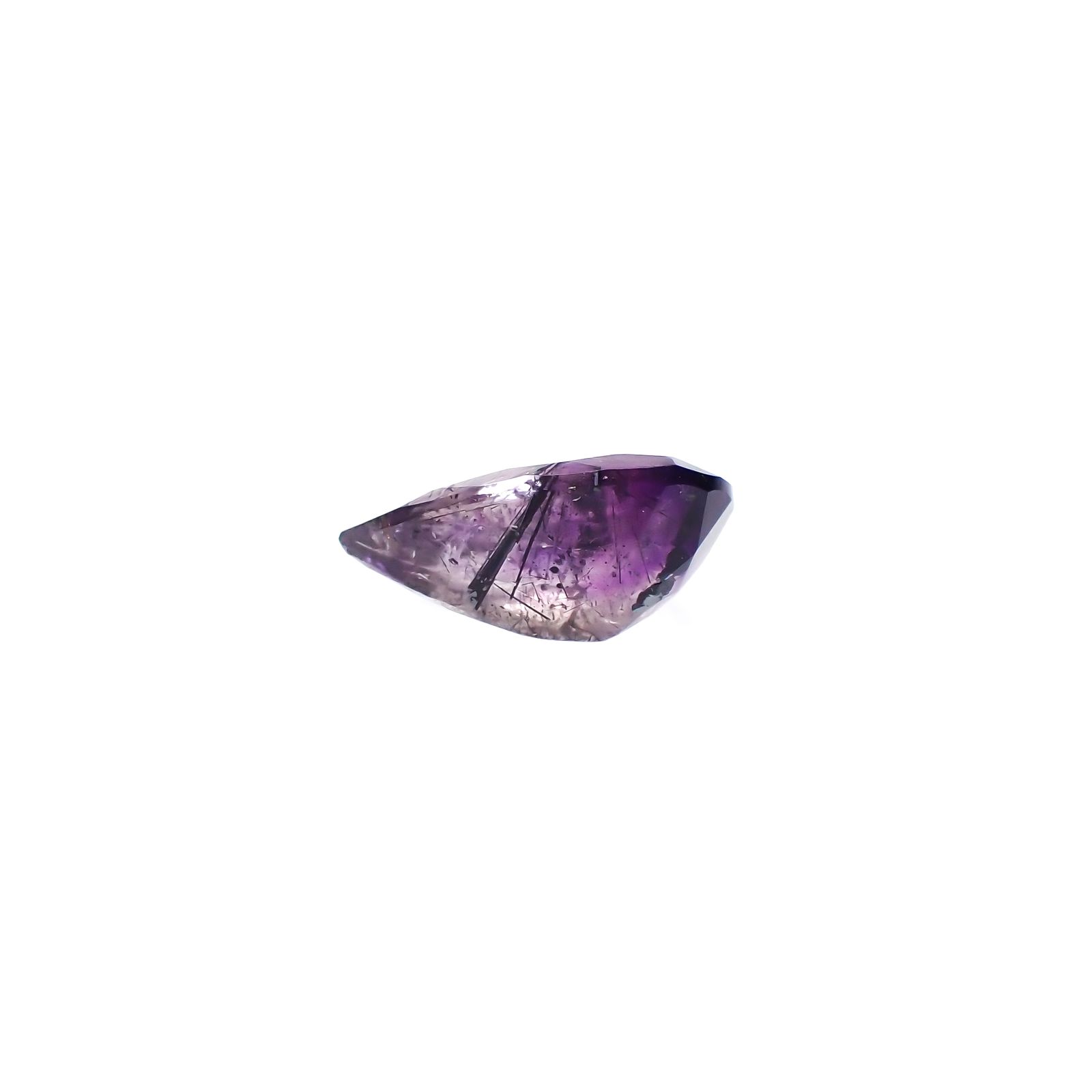 アメジストエレスチャル ナイジェリア産 4.02ct[231224660]14x9.2mm前後