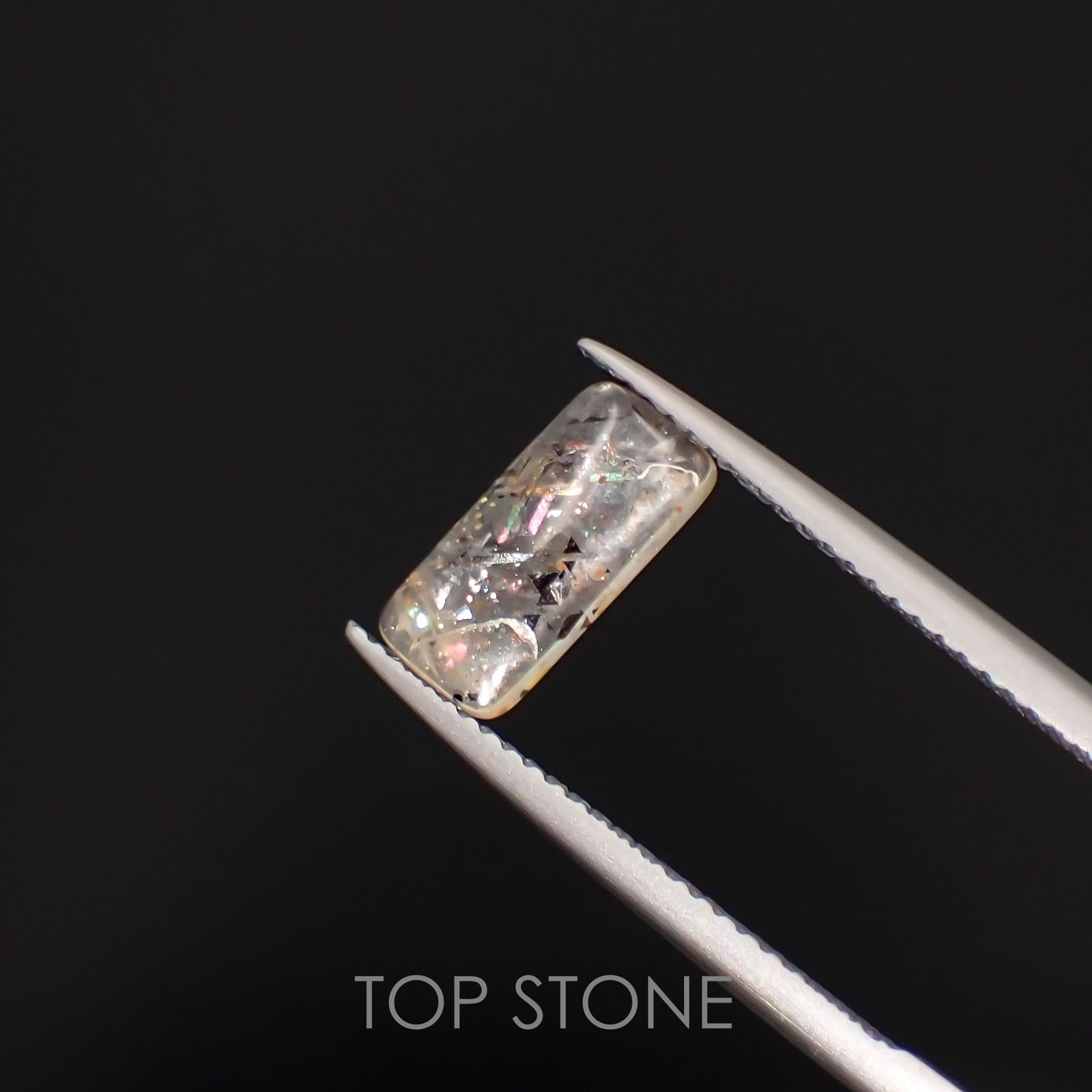 レインボーラティスサンストーン オーストラリア産 1.27ct[230220759]10.6x5.1mm前後