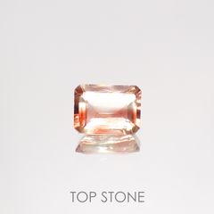 バイカラーアンデシン(宝石名アンデシン)チベット産 1.19ct 識別済[220115269]7.8x5.9mm前後