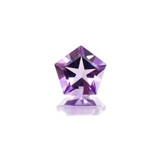 <ランダムセレクト1個販売> ◇ペンタゴンカット◇アメジストSA(宝石名アメシスト) ブラジル産 0.20ct前後 識別済[20128156]4×4mm前後