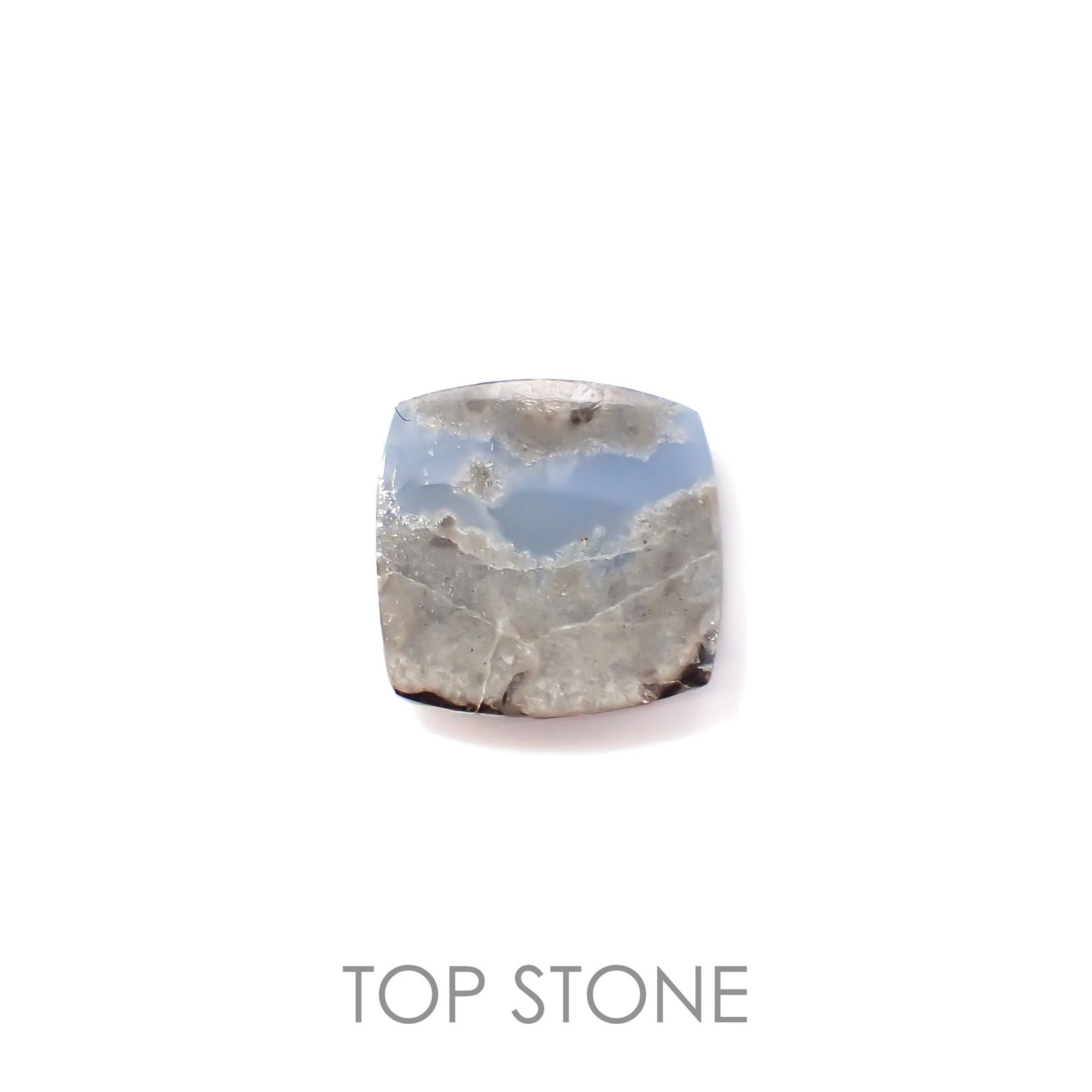 マトリックスブルーオパール アメリカ・オレゴン州産 3.95ct[221219385]10.4x10.2mm前後